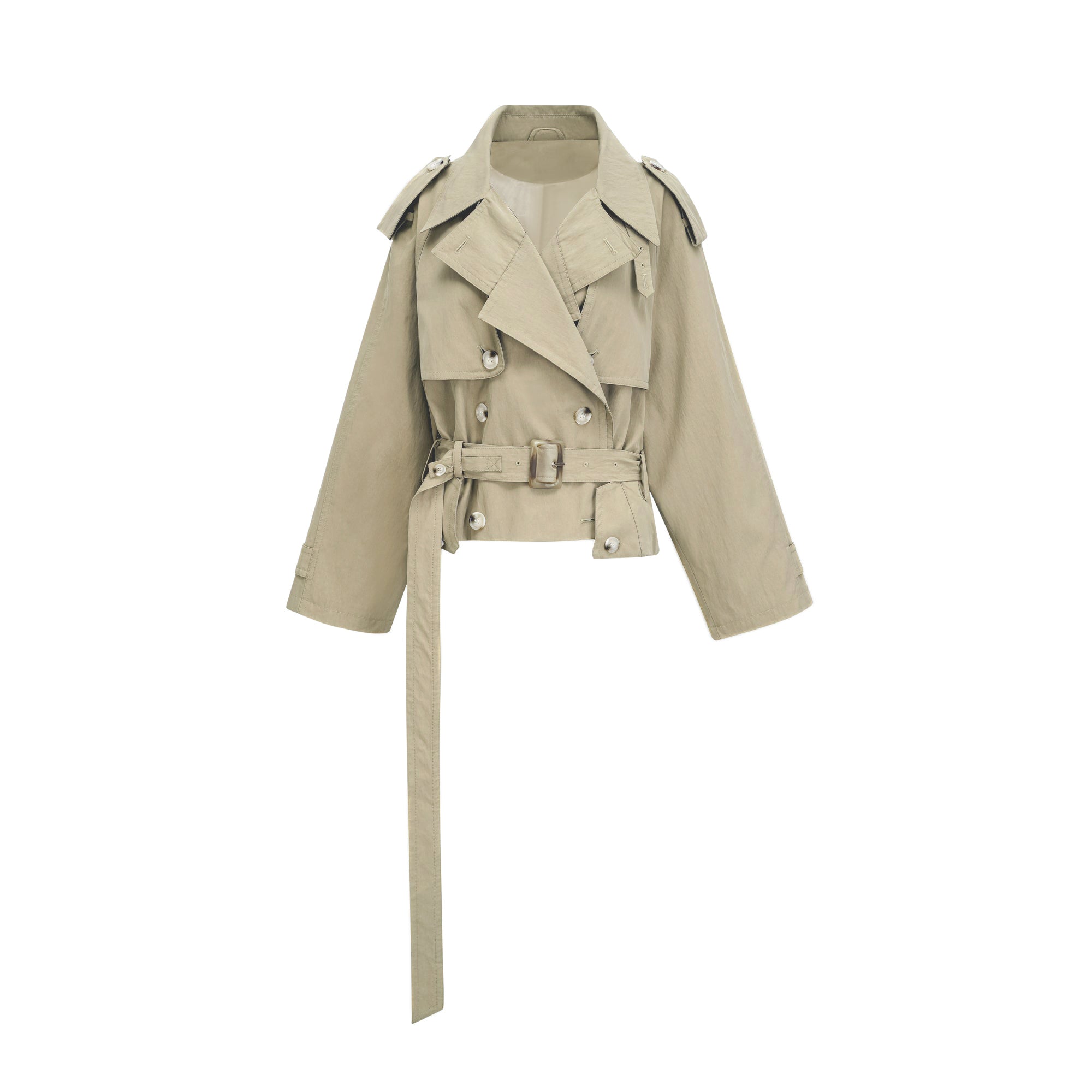 معطف ترنش Justine بحزام على الخصر