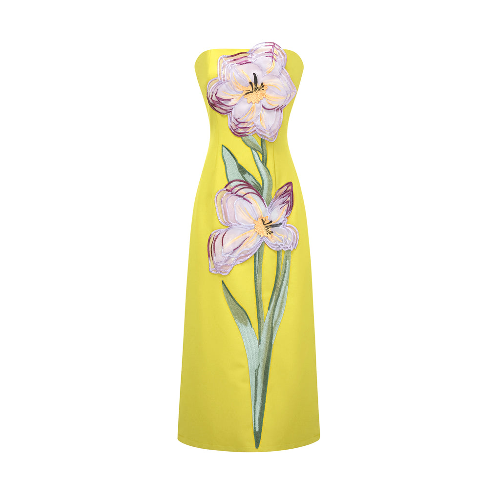 Irene Embroidered Sequin Gown