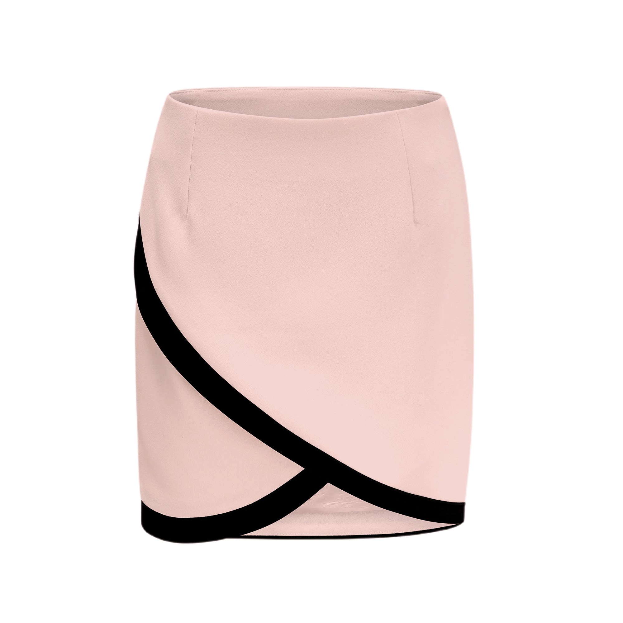 طقم فيسبيرا من قطعتين، جاكيت وتنورة بألوان متباينة