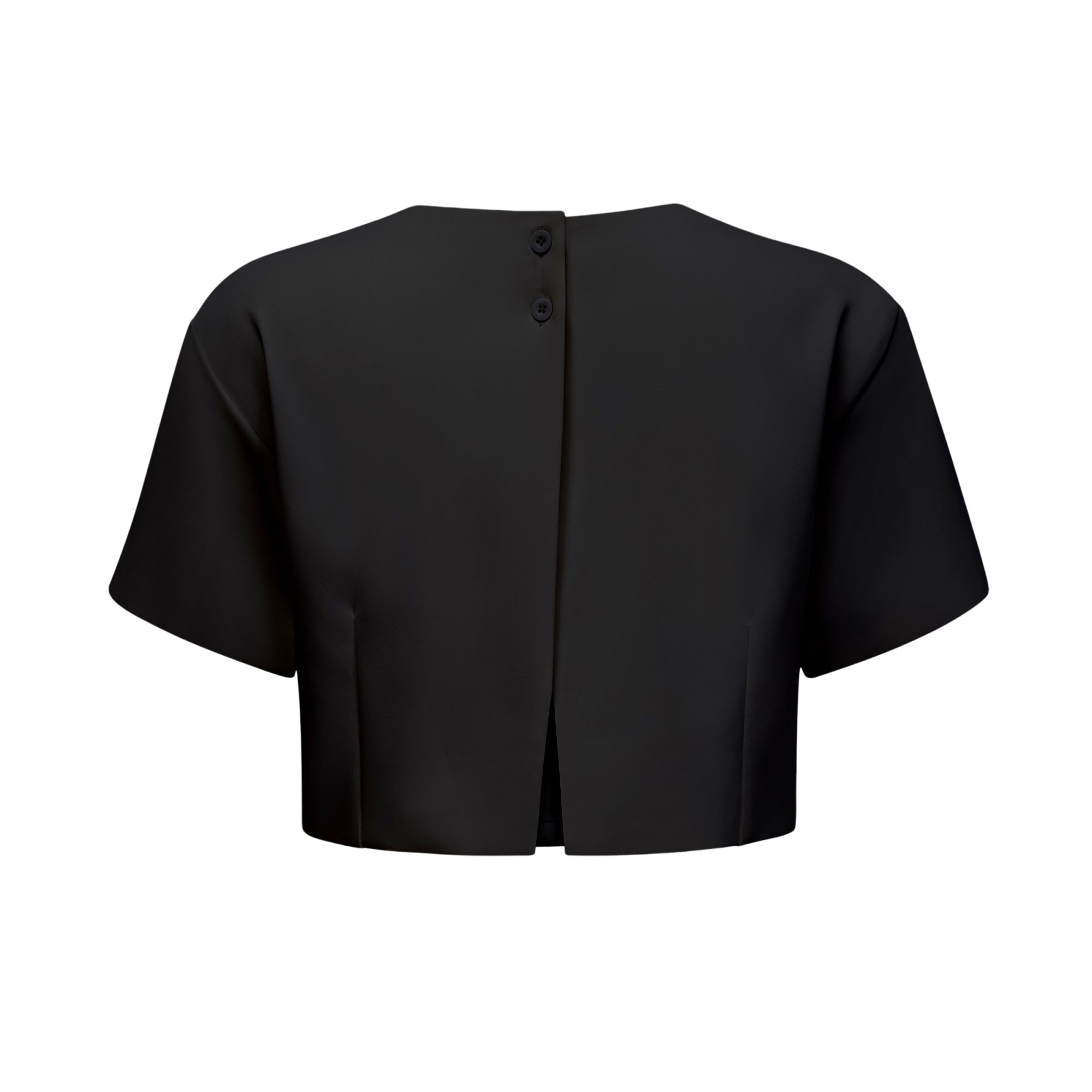 طقم إيرين بلاك المتطابق المطرز بالترتر والزهور