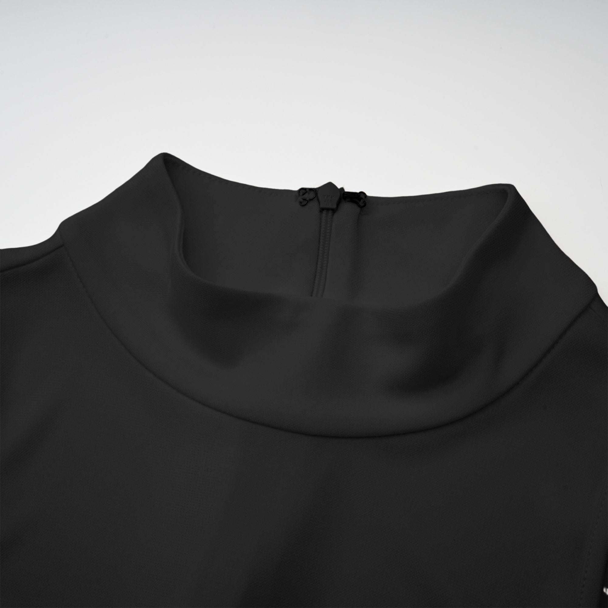 فستان ماكسي أبيض بياقة مدورة من Mystérieuse