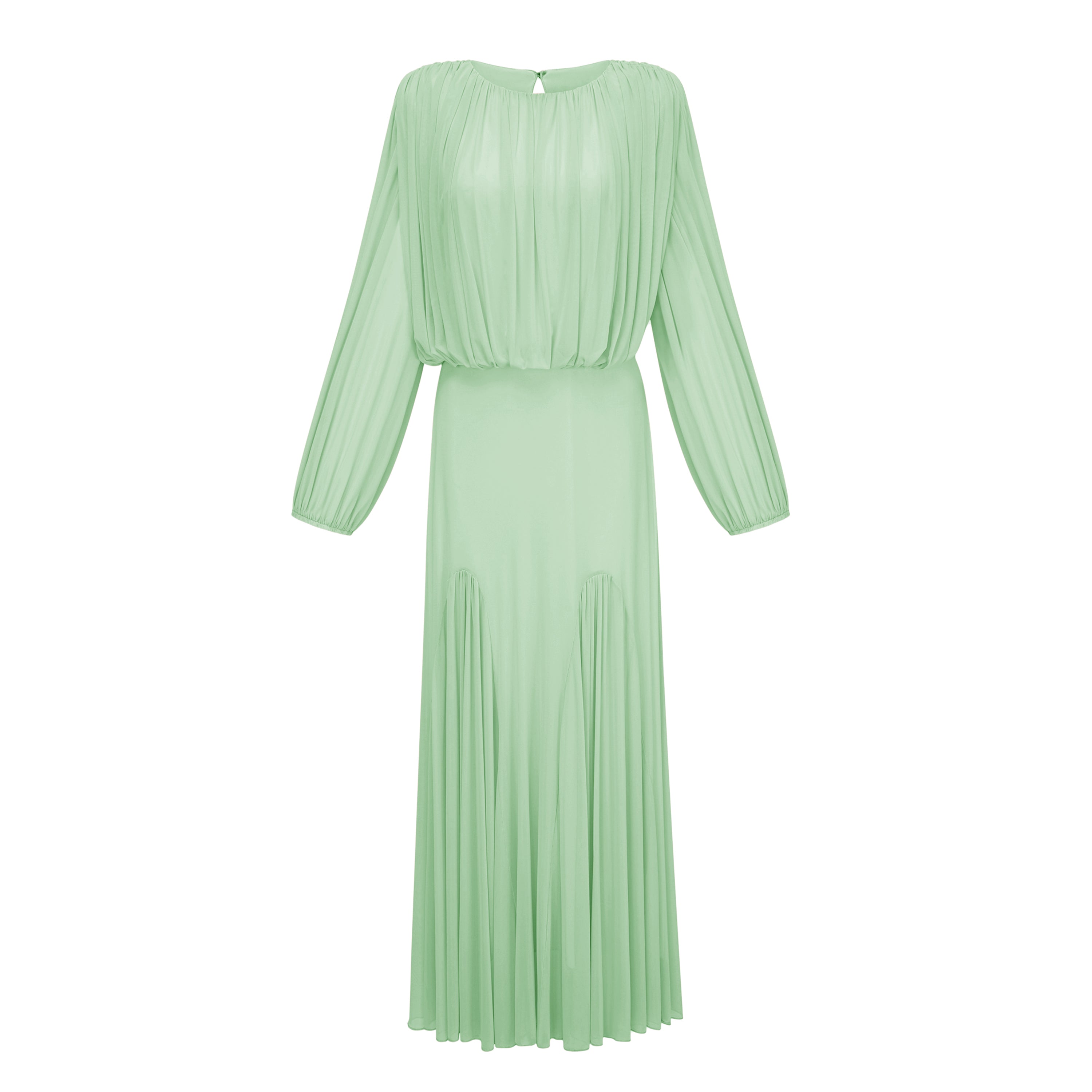 فستان طويل بكم "جرين لانترن" من أنابيل مع طيات