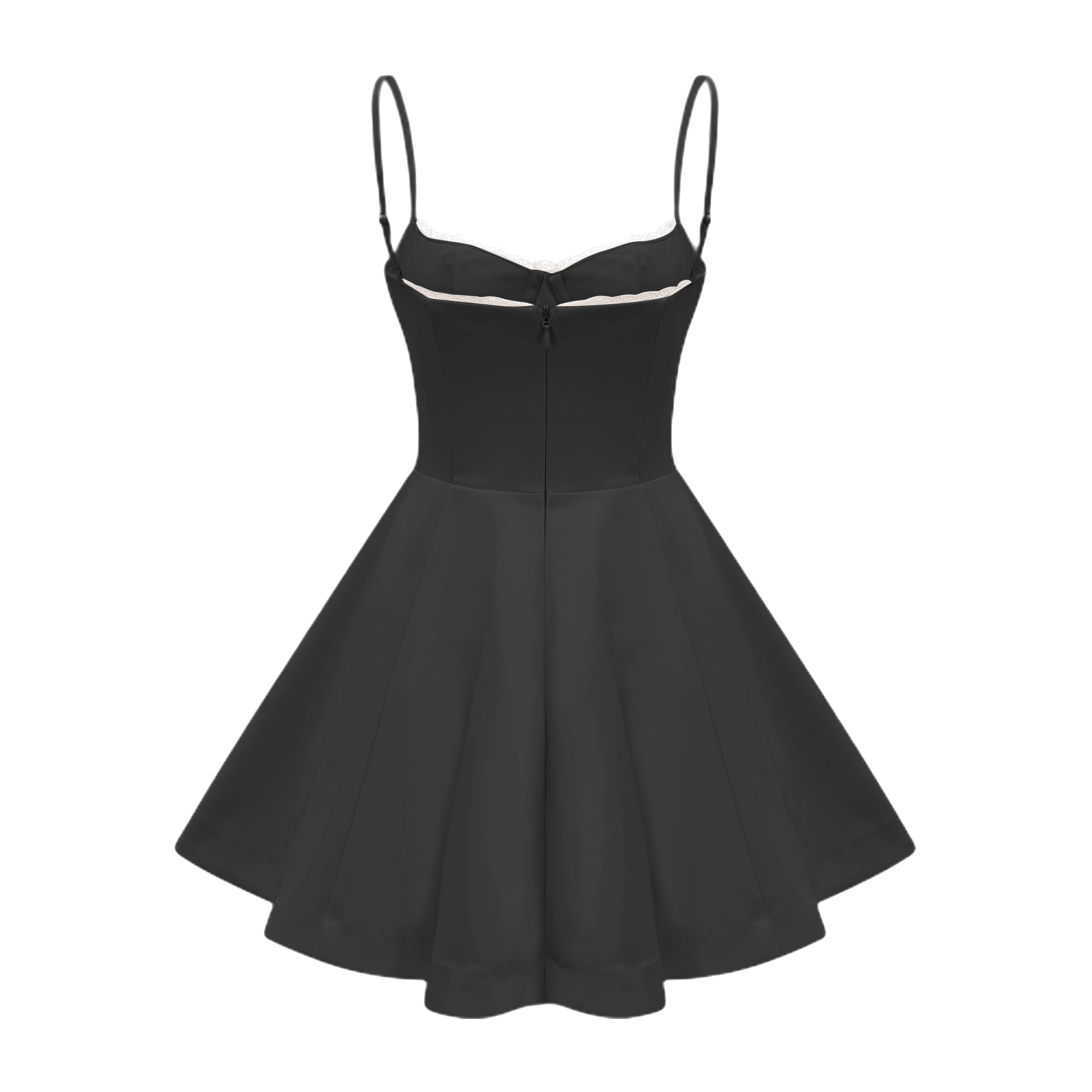 فستان قصير مكشوف الأكتاف من التول بتصميم واسع من سايرة (بيع نهائي - الولايات المتحدة فقط)