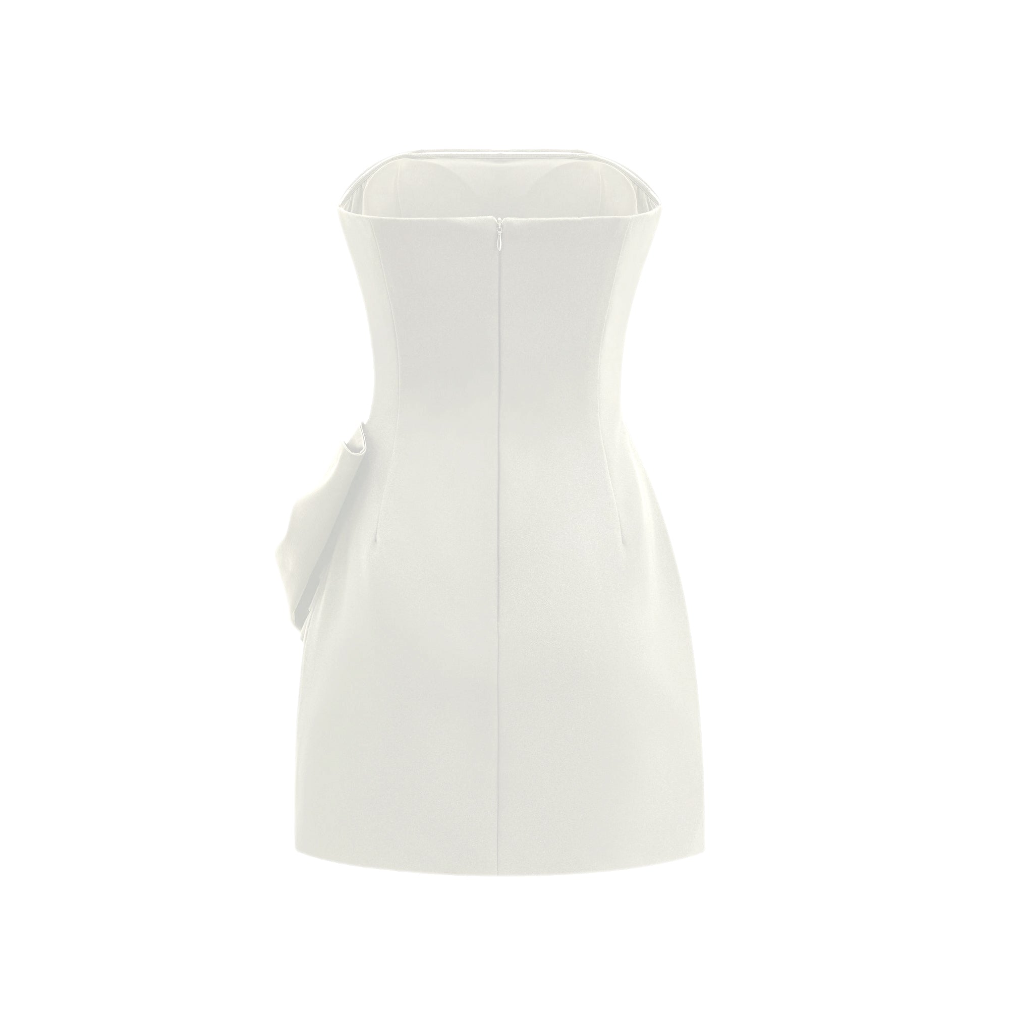 فستان لانيتا غير متماثل مع عقدة فيونكة