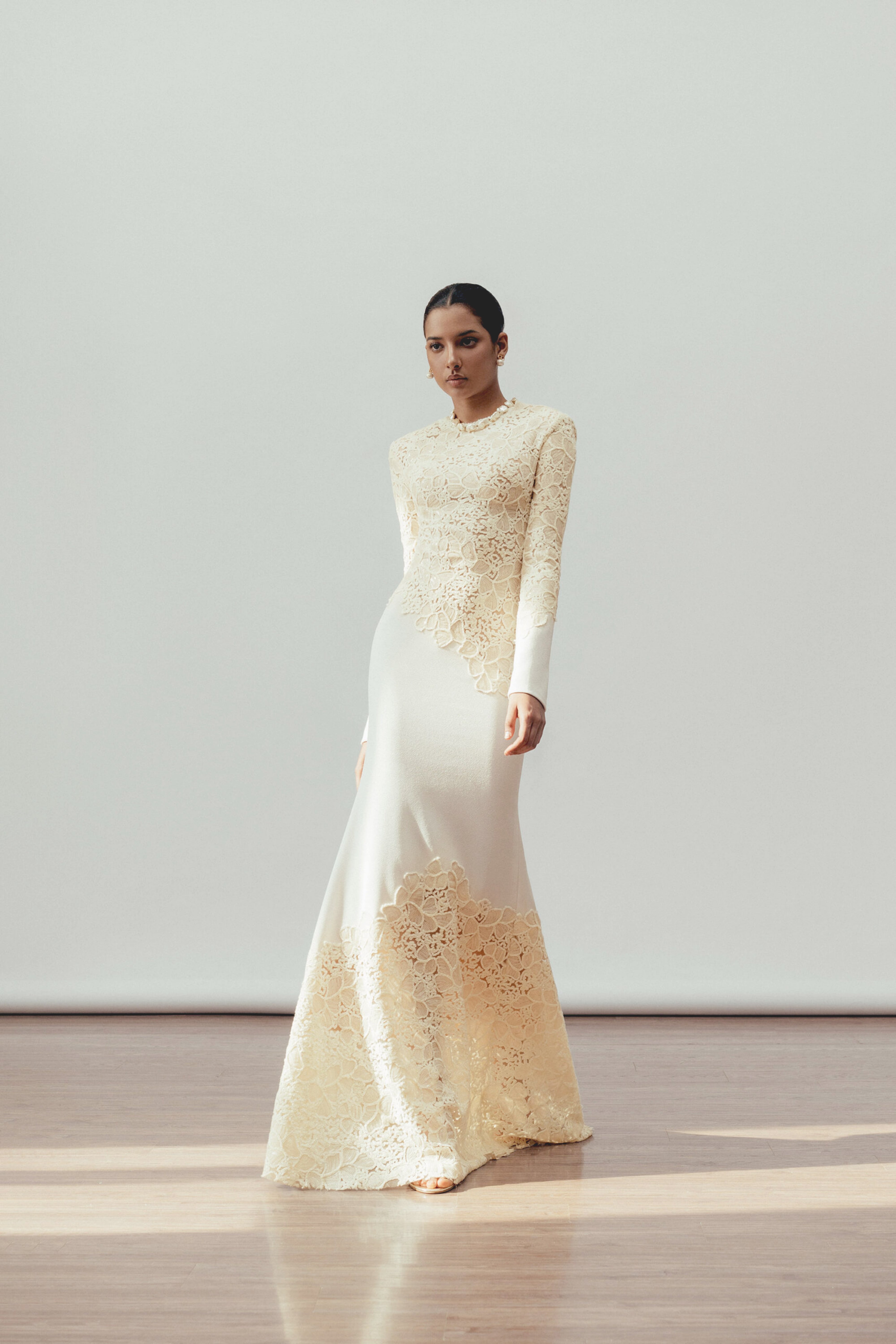 Mathilde White Embroidered Maxi Dress