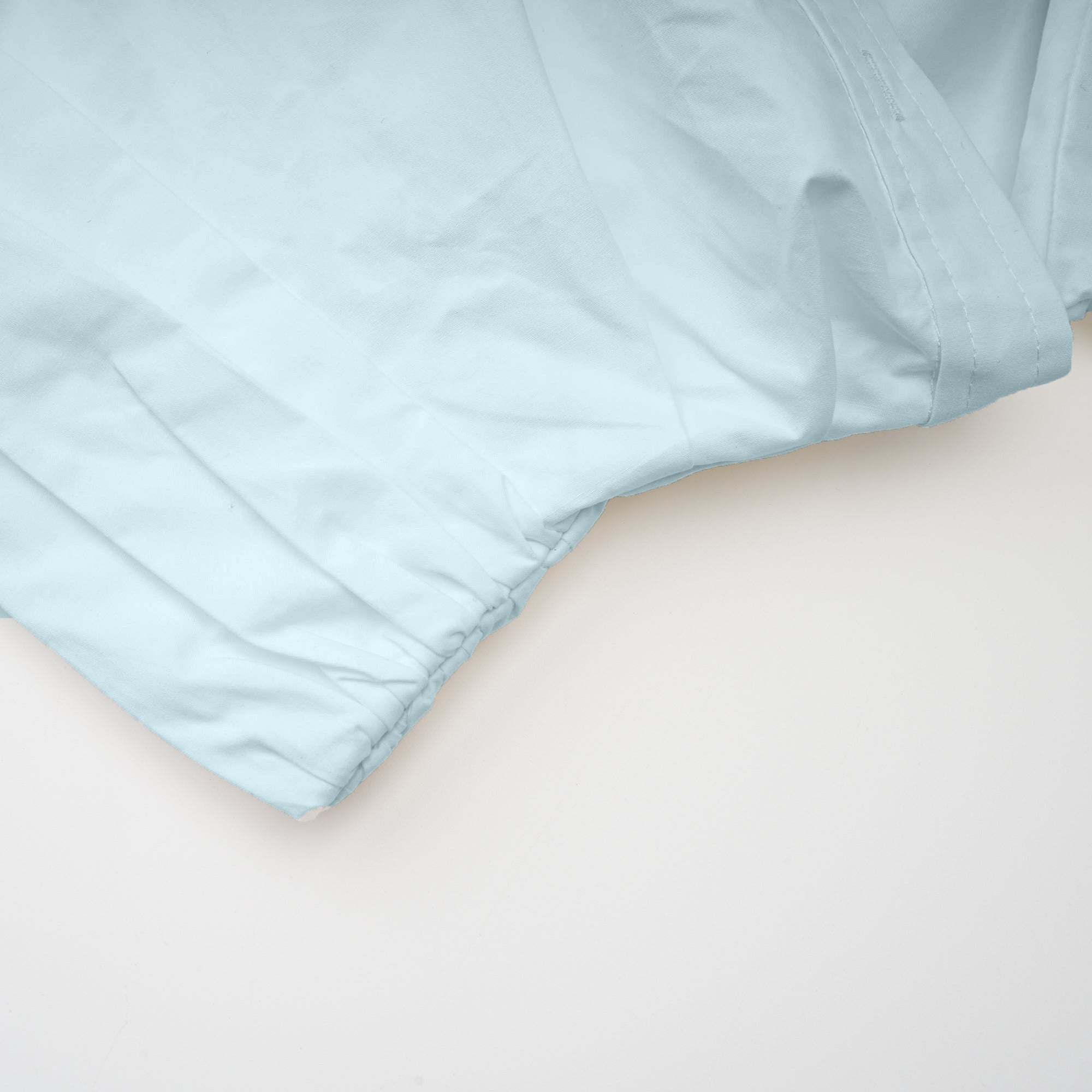 Coline Blue Asymmetrical Ruched Shirt