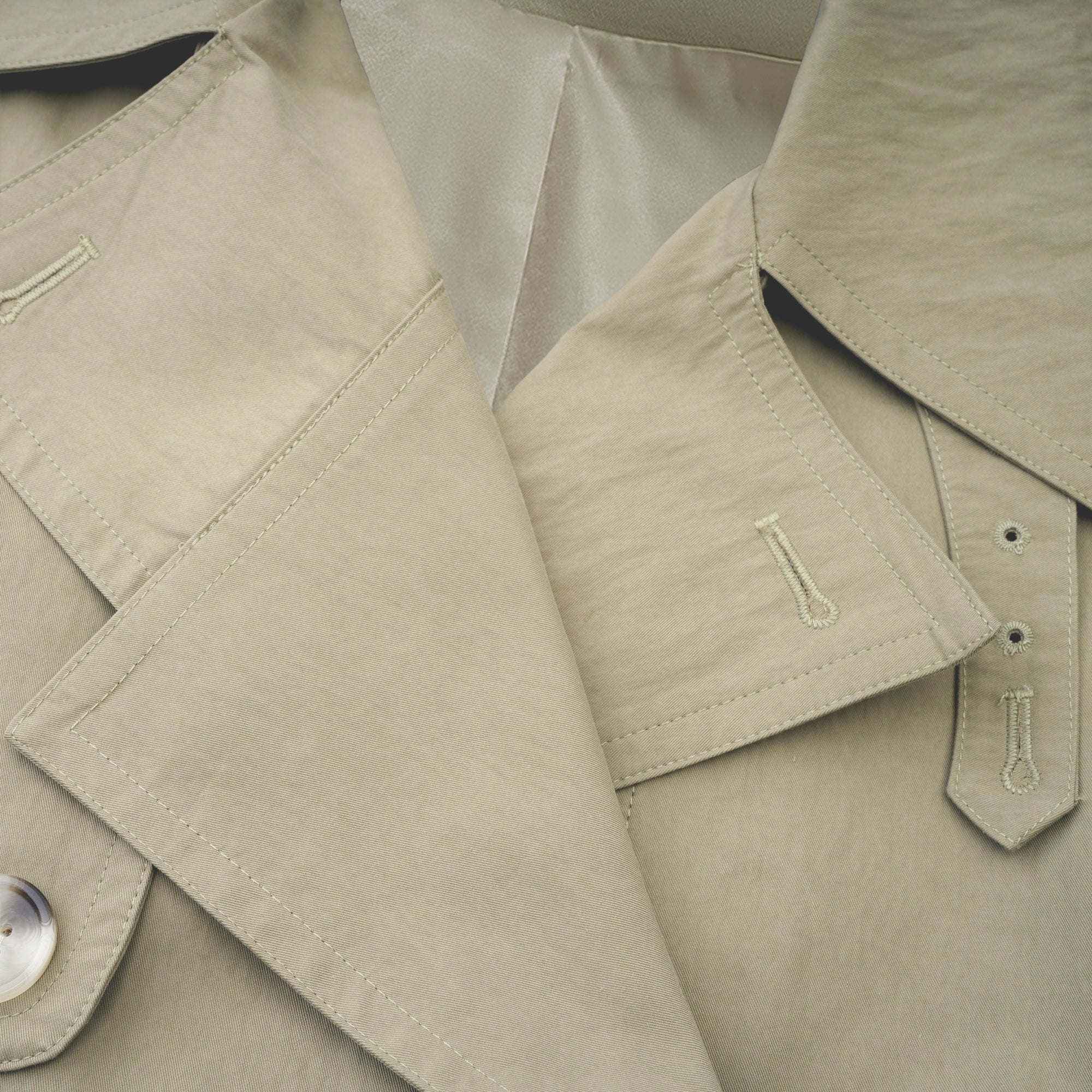 معطف ترنش Justine بحزام على الخصر