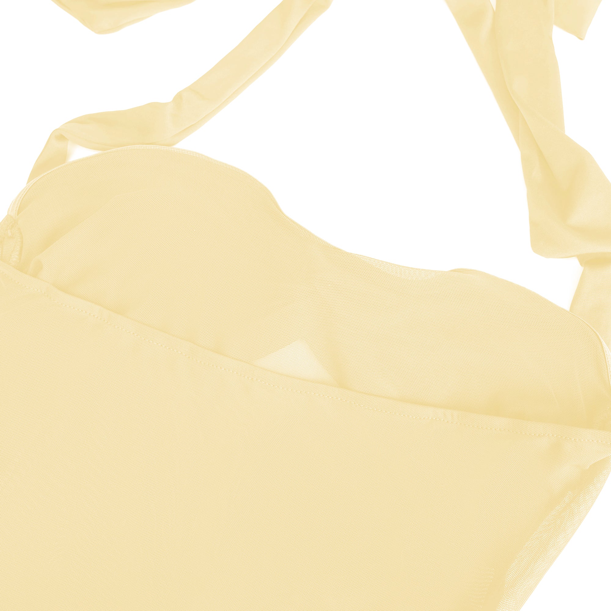 Amandine Yellow Halterneck Gathered Maxi Dress