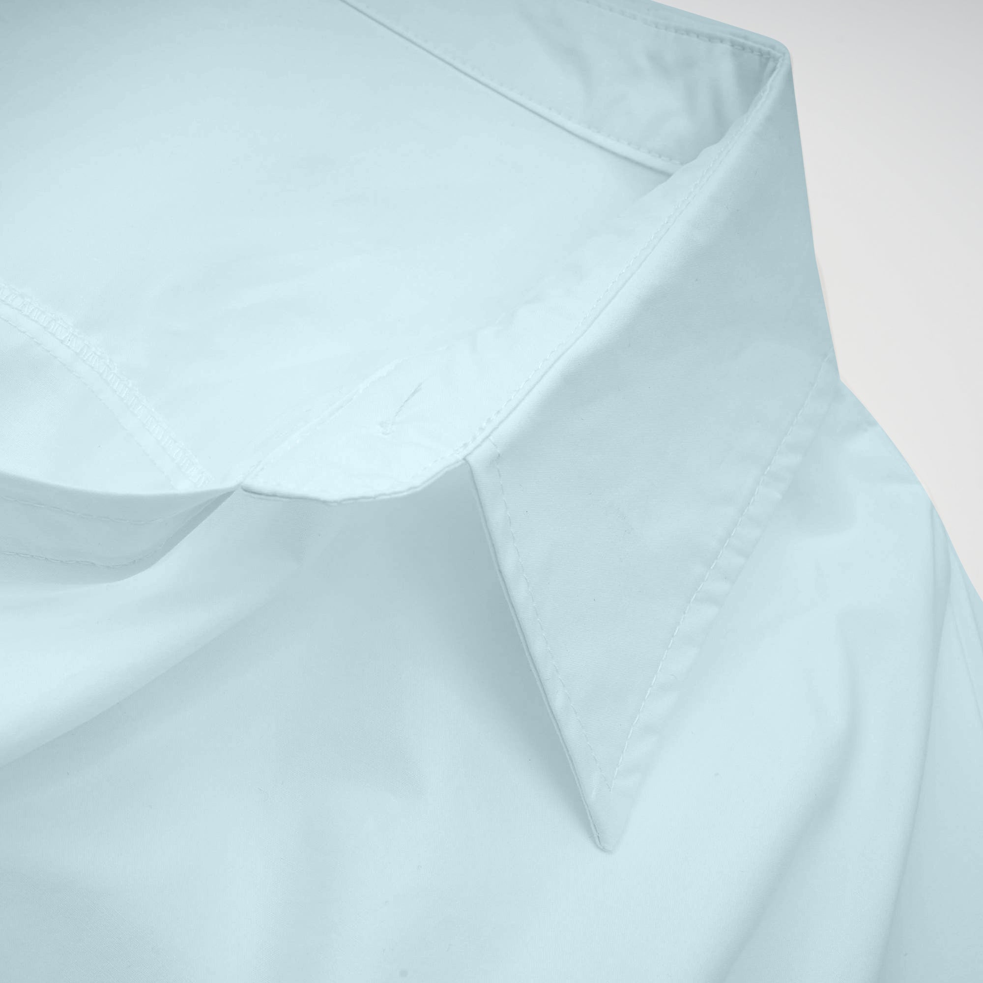 Coline Blue Asymmetrical Ruched Shirt