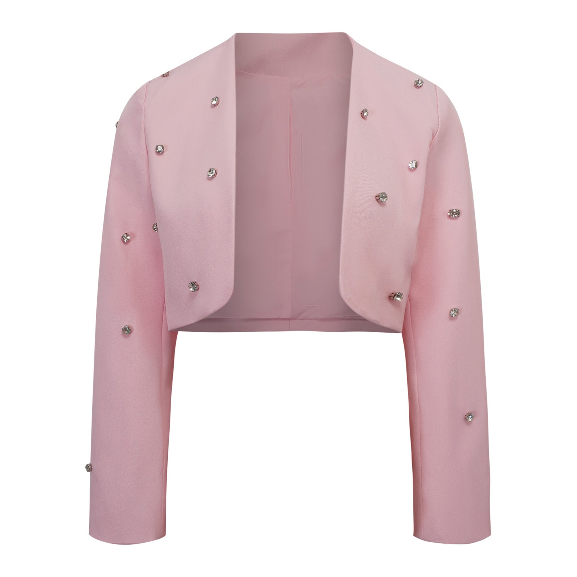 طقم فاليريا المنسجم مزين بالكريستال الوردي