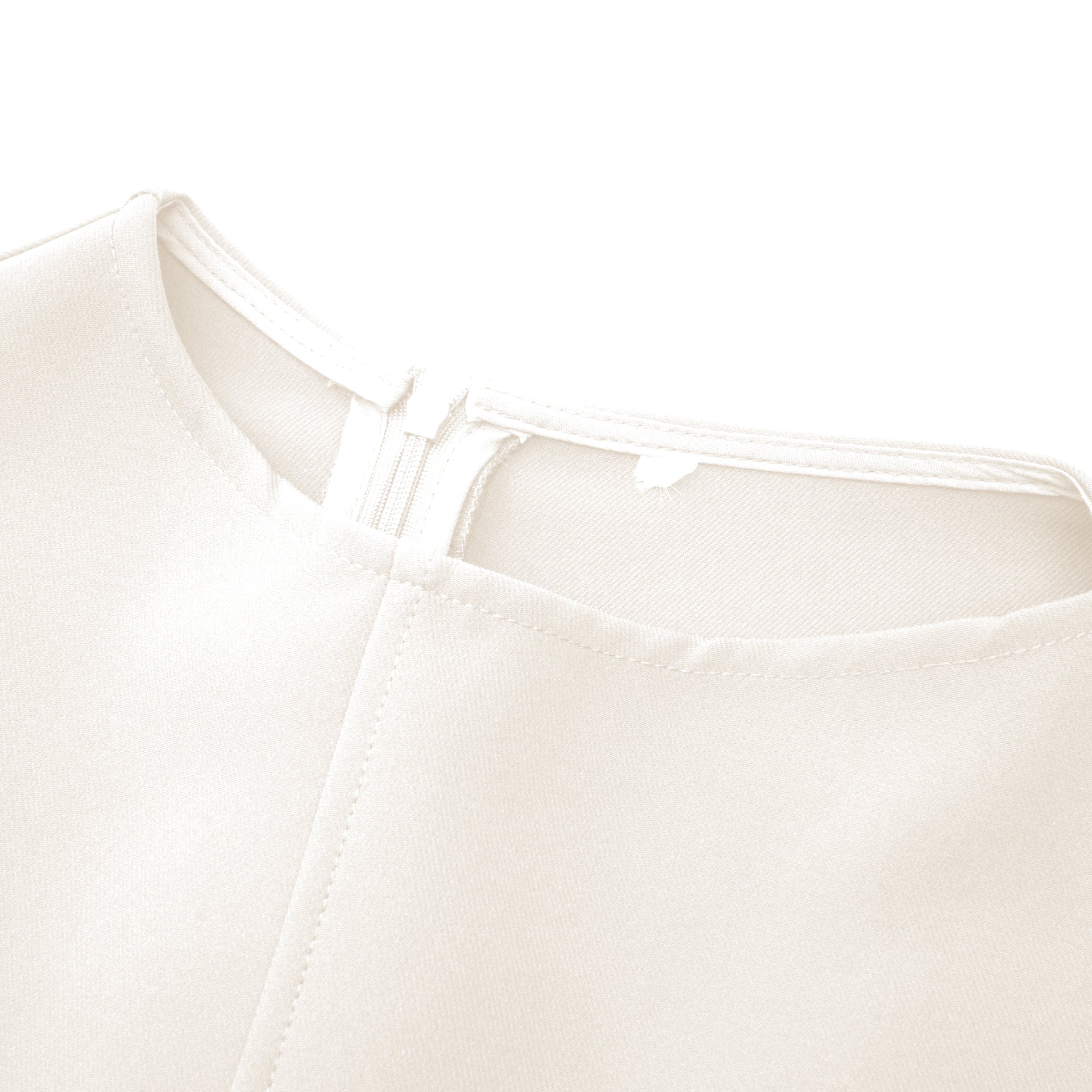 فستان جينيفير متوسط الطول بني غير متماثل