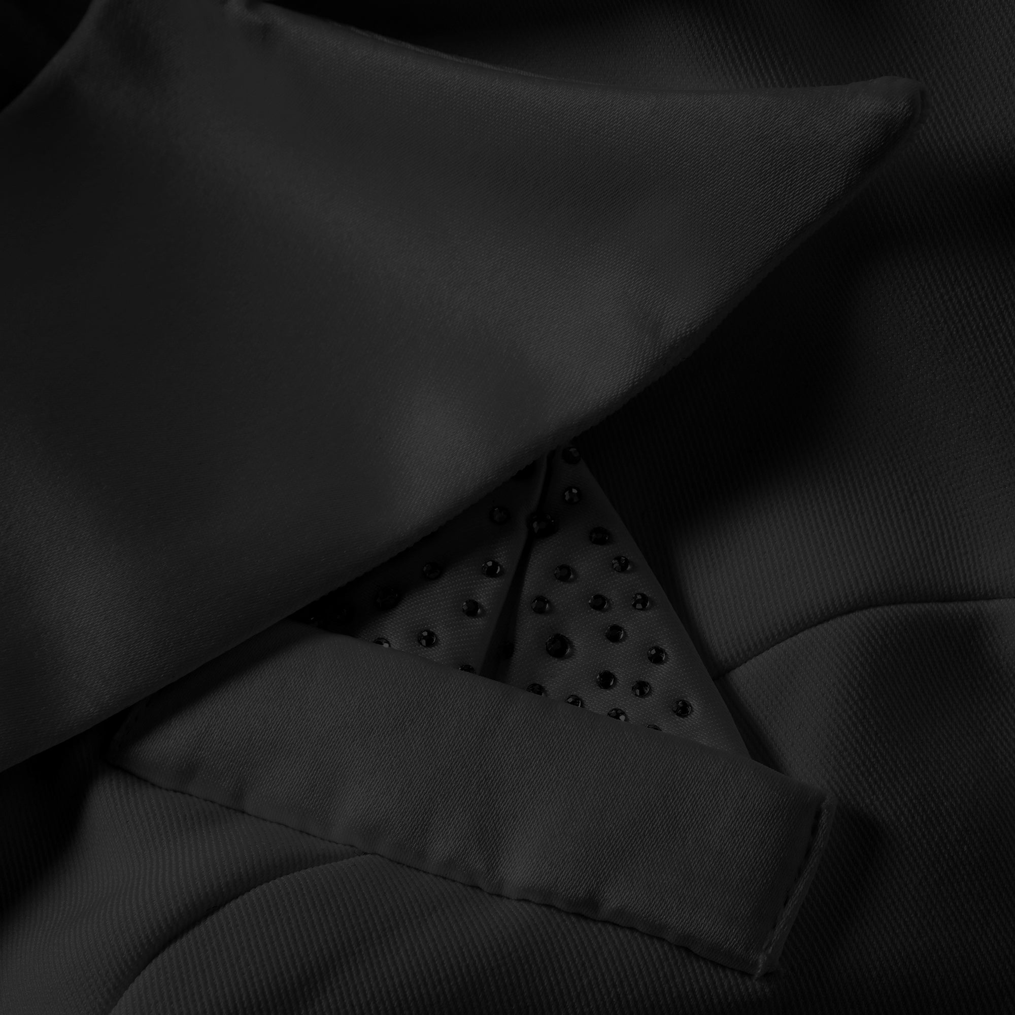 Inmaculada Black Boned Bodice Mini Blazer Dress