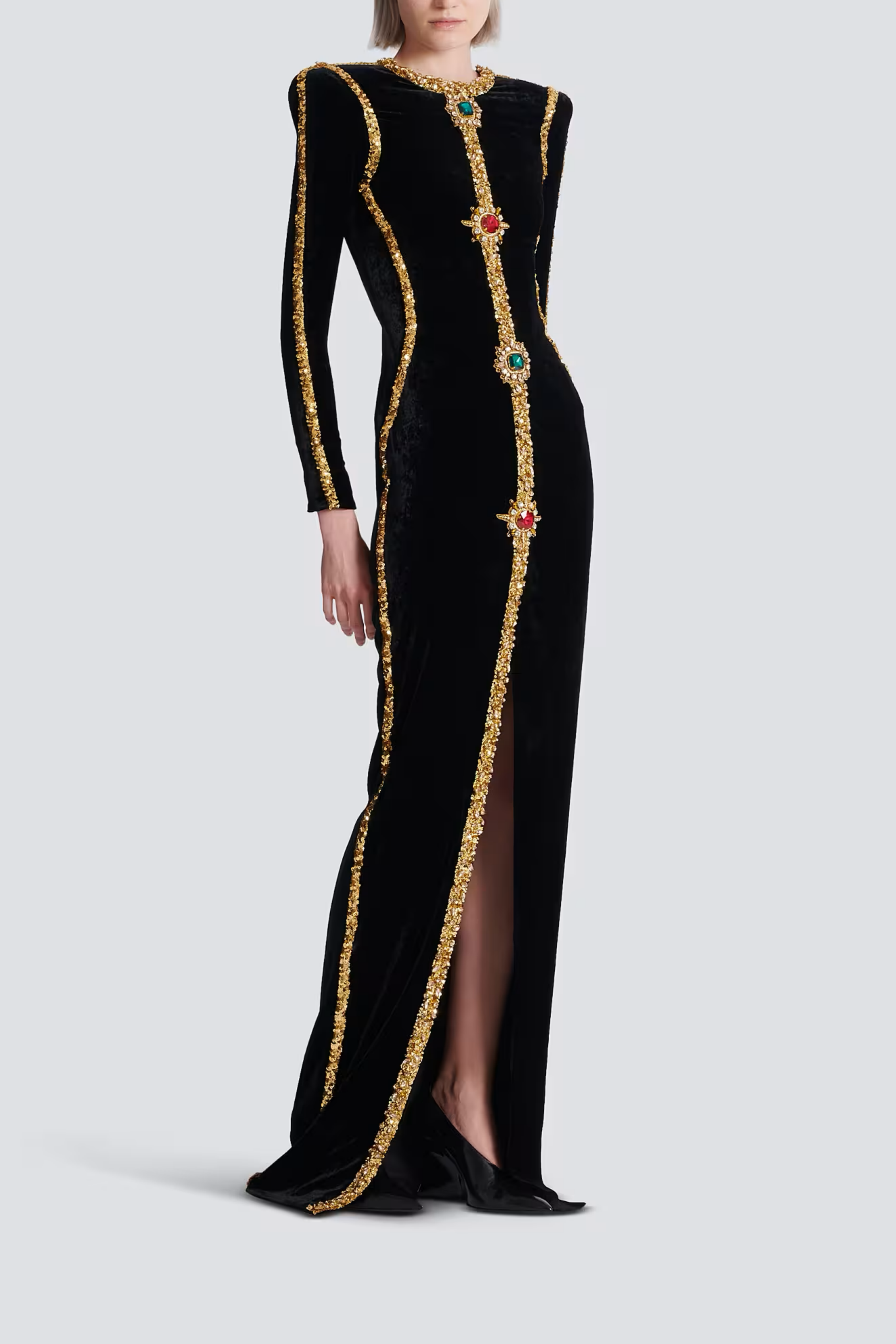 طقم بدلة وتنورة من كاثرين وايت محبوكة ومضلعة