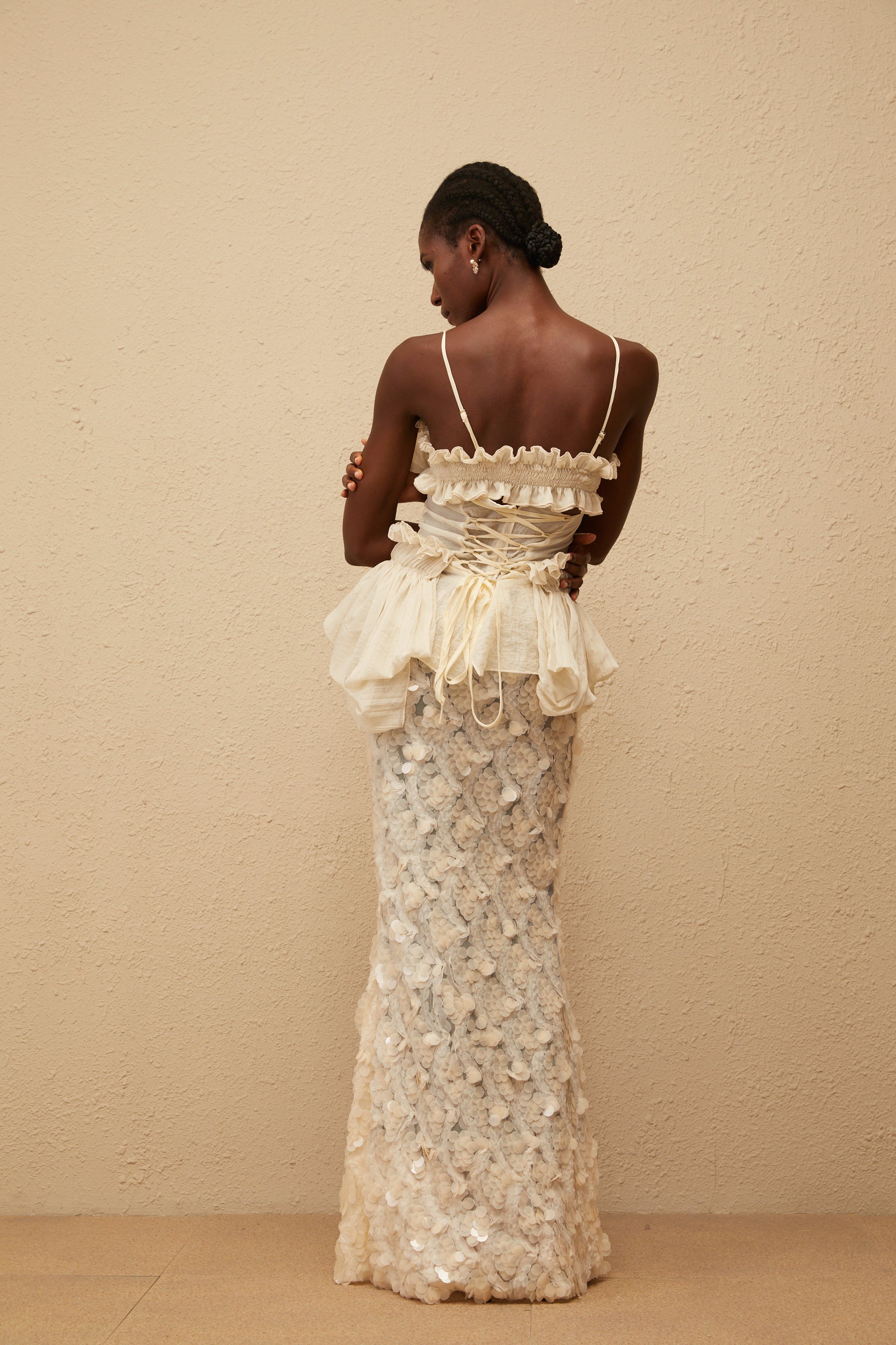 Flocon Neutral Mermaid Top & Skirt Set