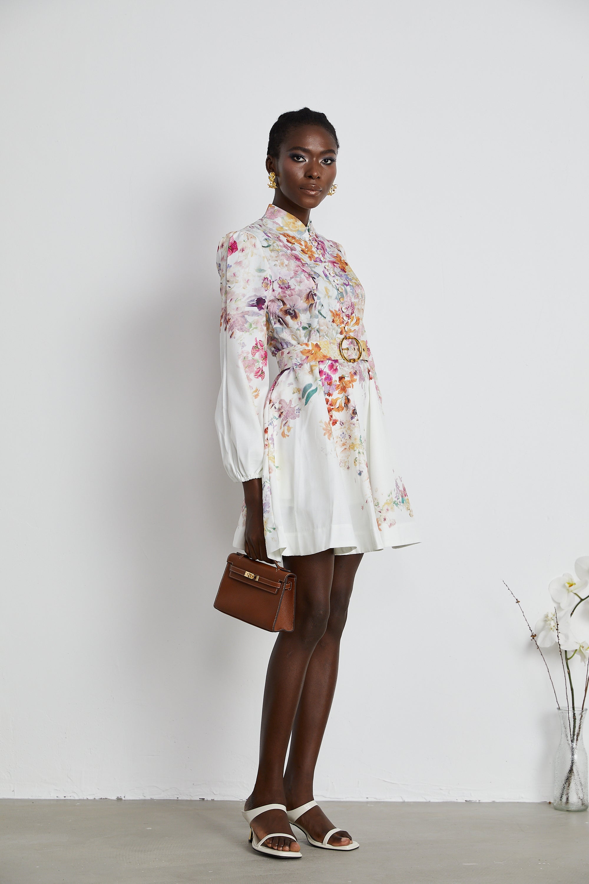 Bianca floral-print mini dress (Final Sale)