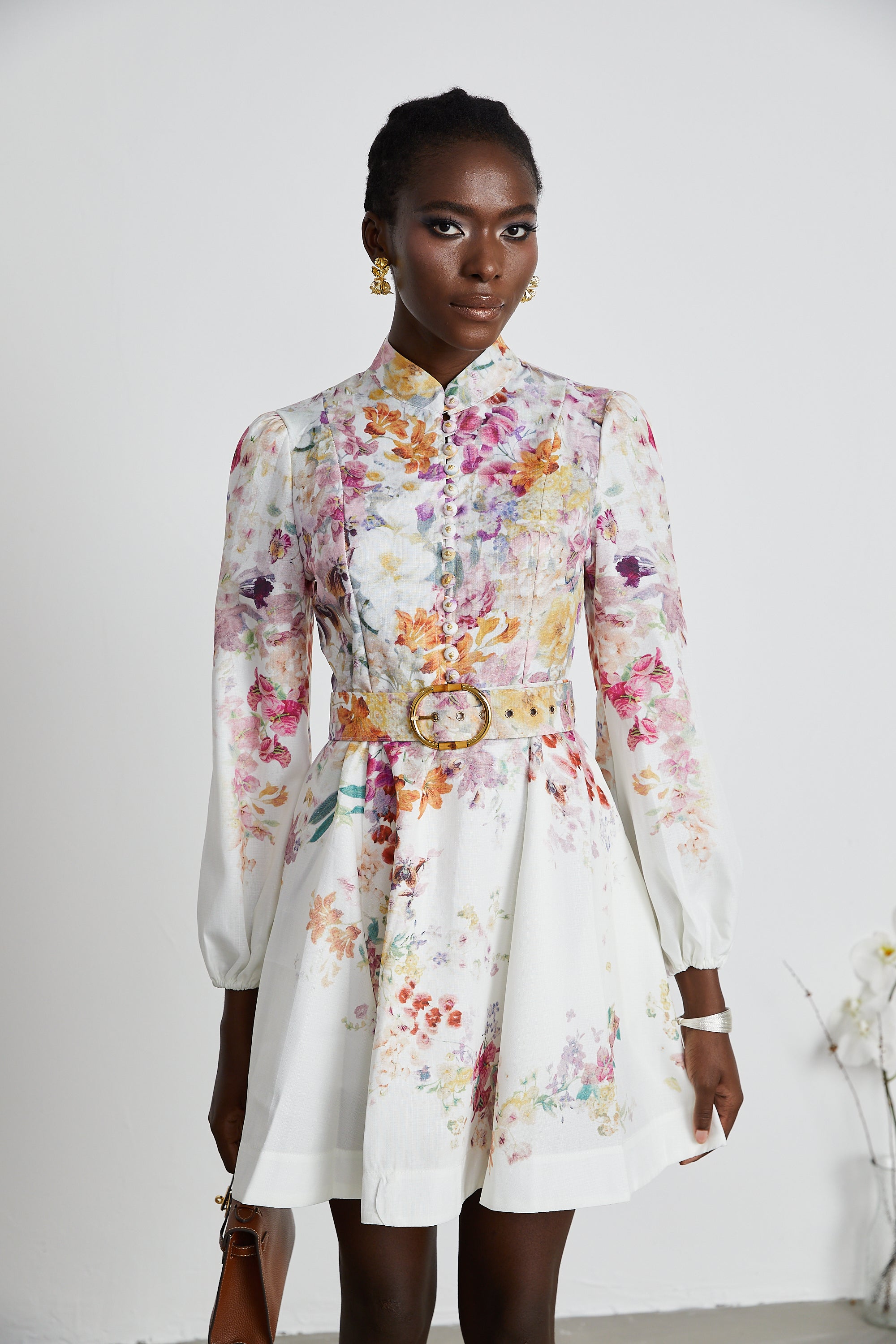 Bianca floral-print mini dress (Final Sale)