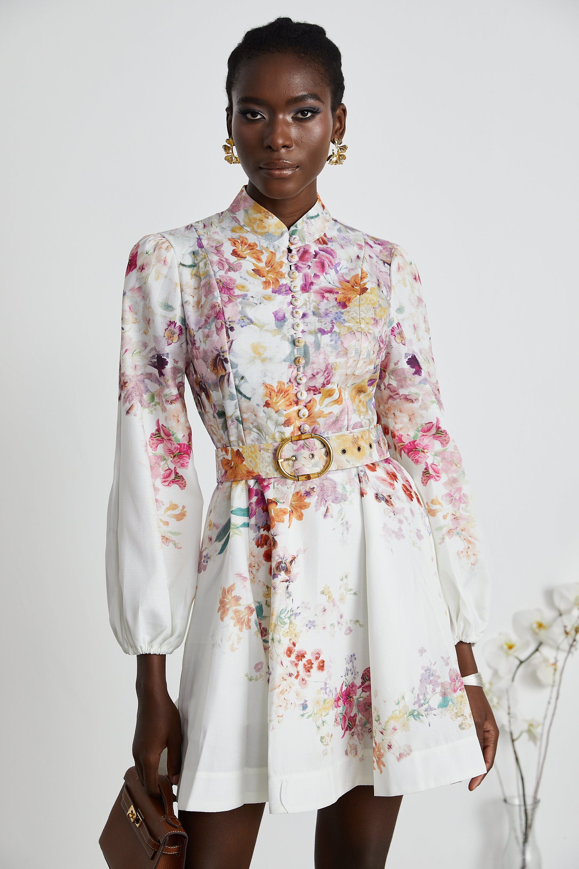 Bianca floral-print mini dress (Final Sale)