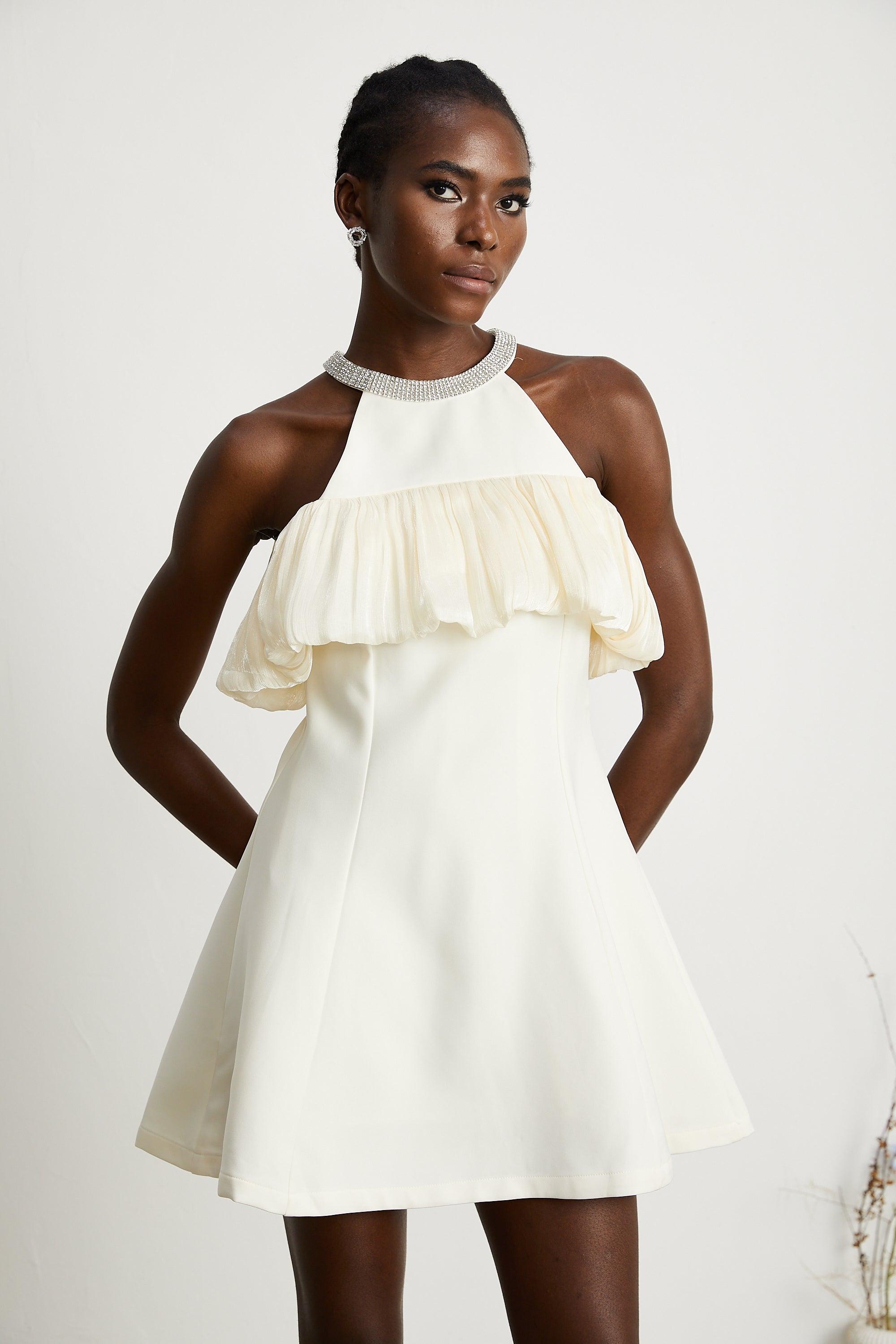 Joséphine crystal-embellished sleeveless mini dress (Final Sale)