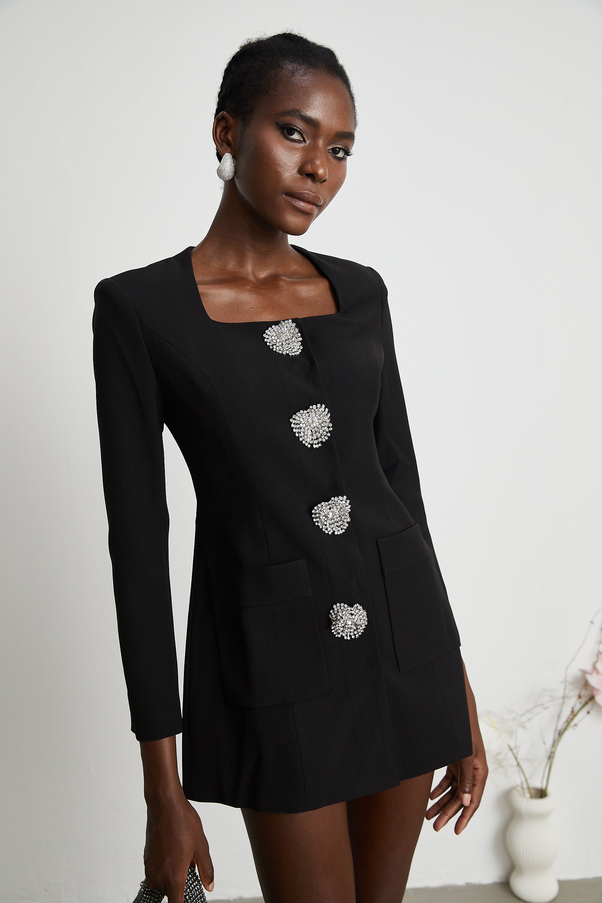 Fionnghuala Crystal Embellished Mini Dress