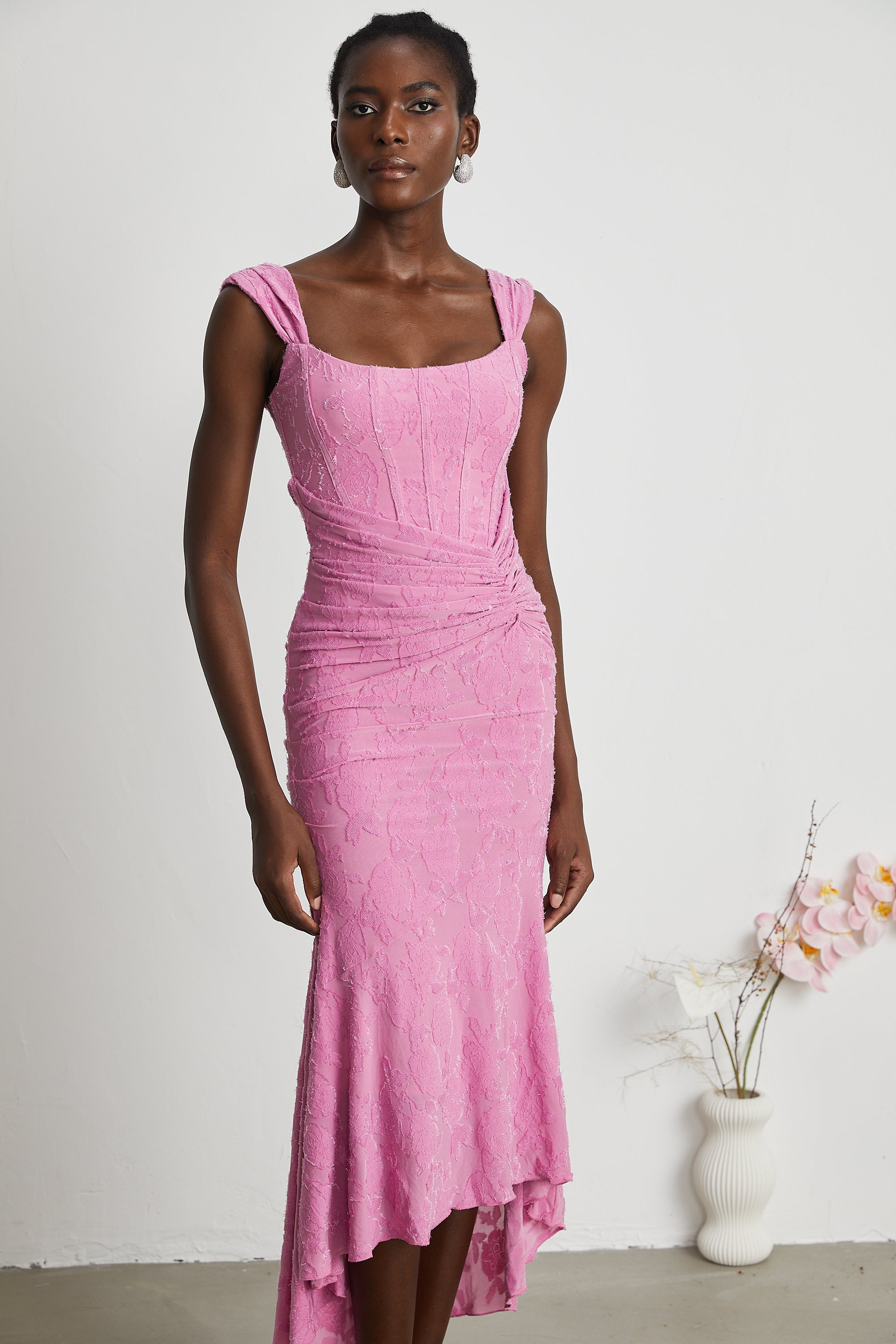 Charlotte floral jacquard maxi dress (Final Sale-US Only)