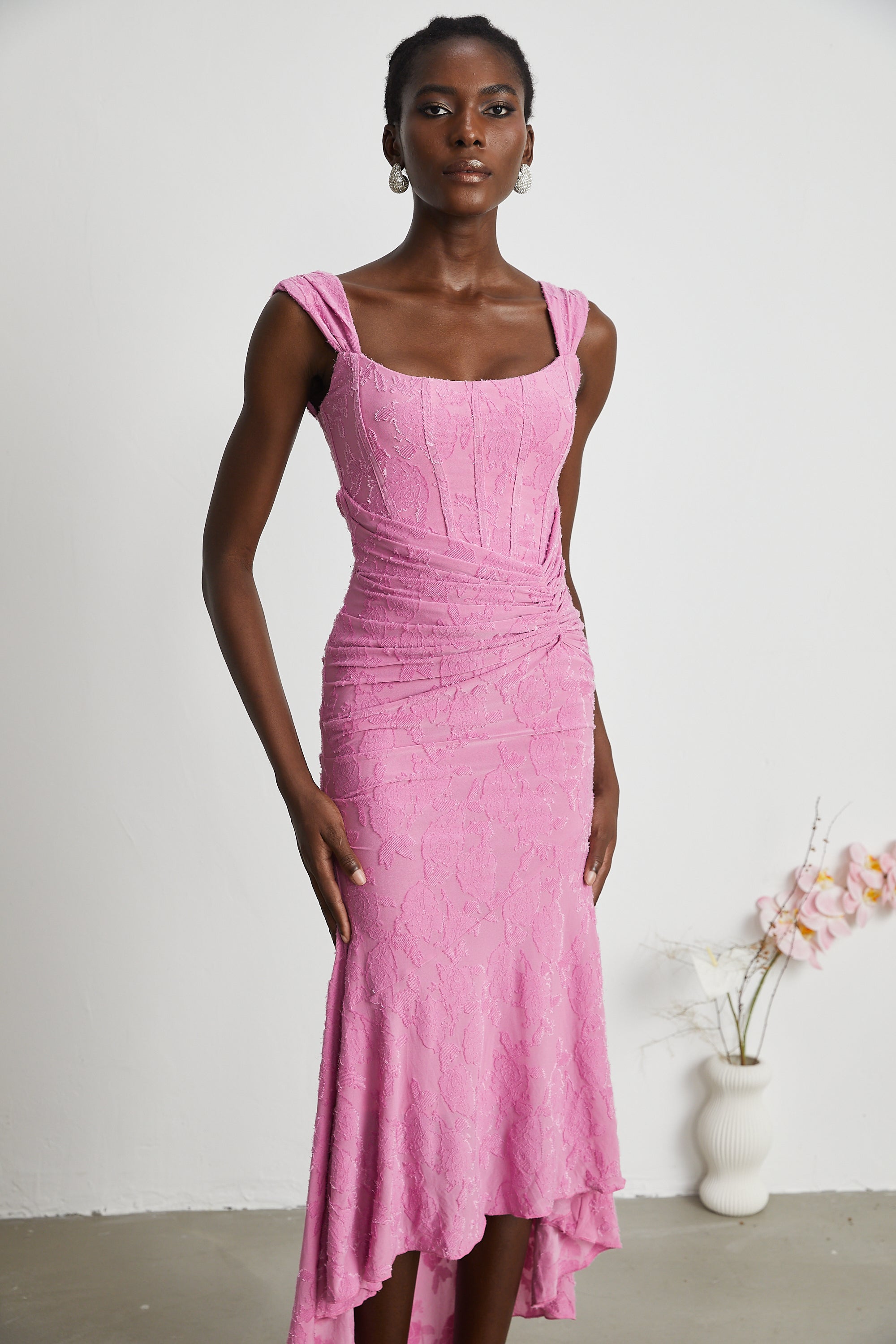 Charlotte floral jacquard maxi dress (Final Sale-US Only)