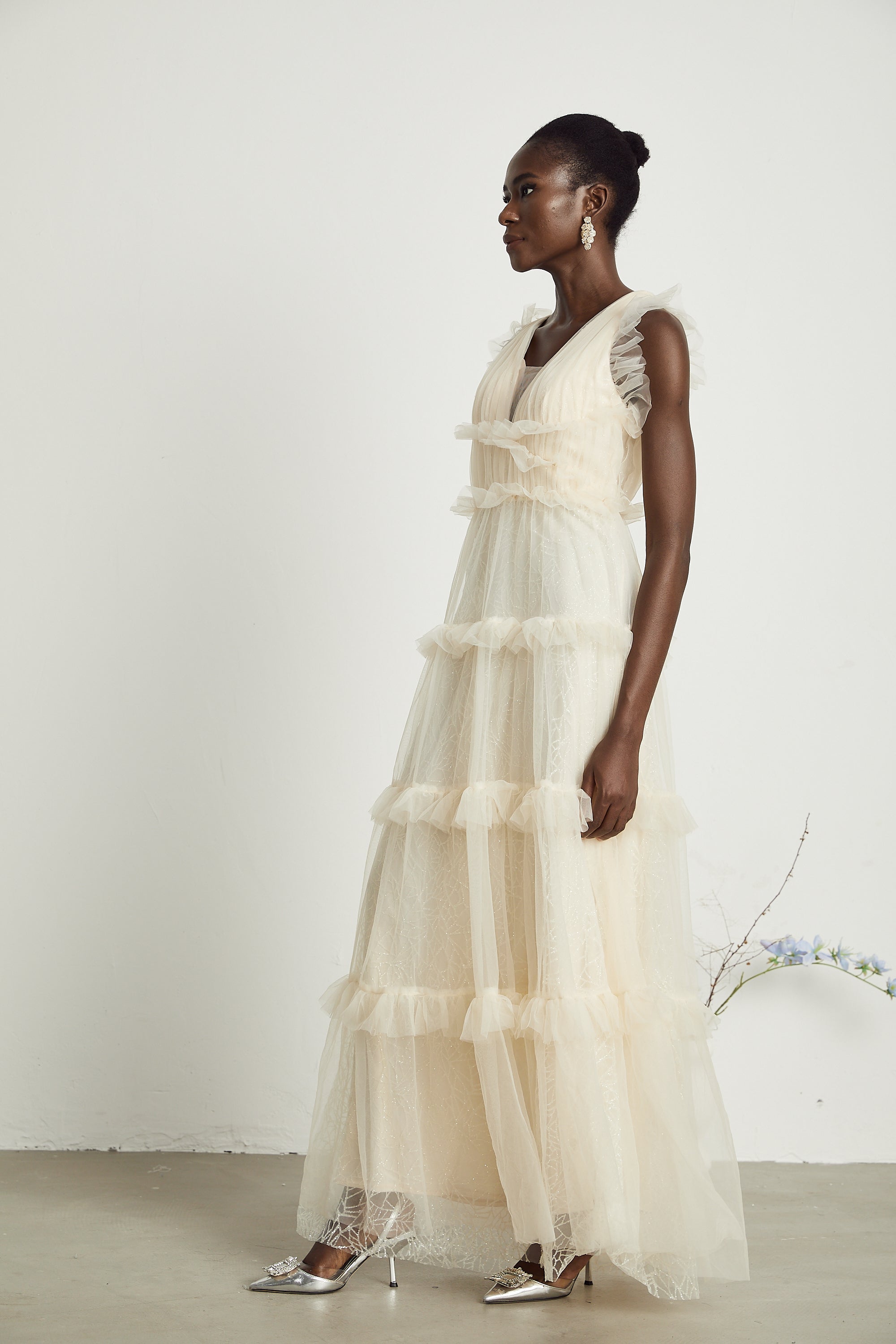 Sophina embellished ruffled maxi dress (Final Sale-US Only)