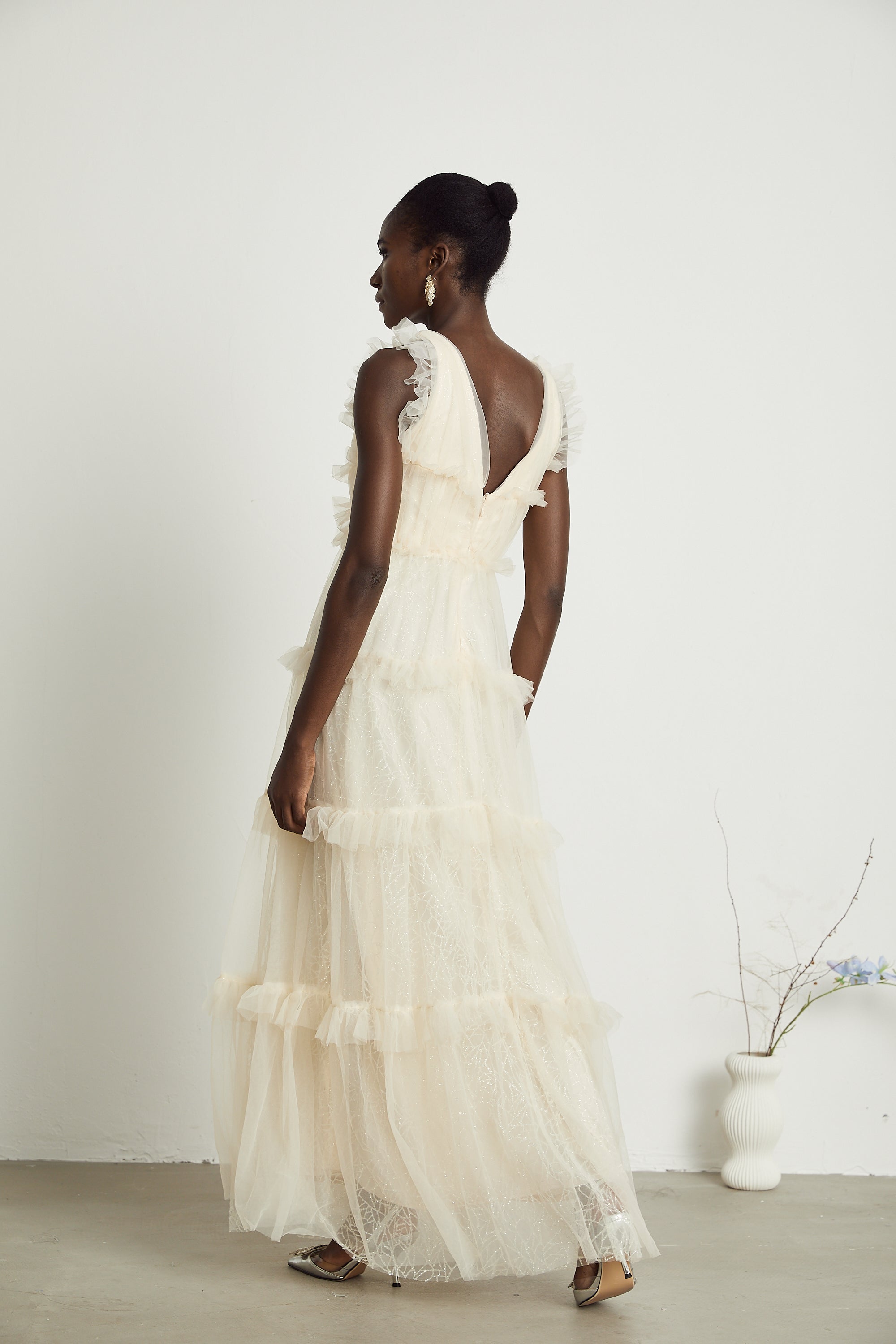 Sophina embellished ruffled maxi dress (Final Sale-US Only)