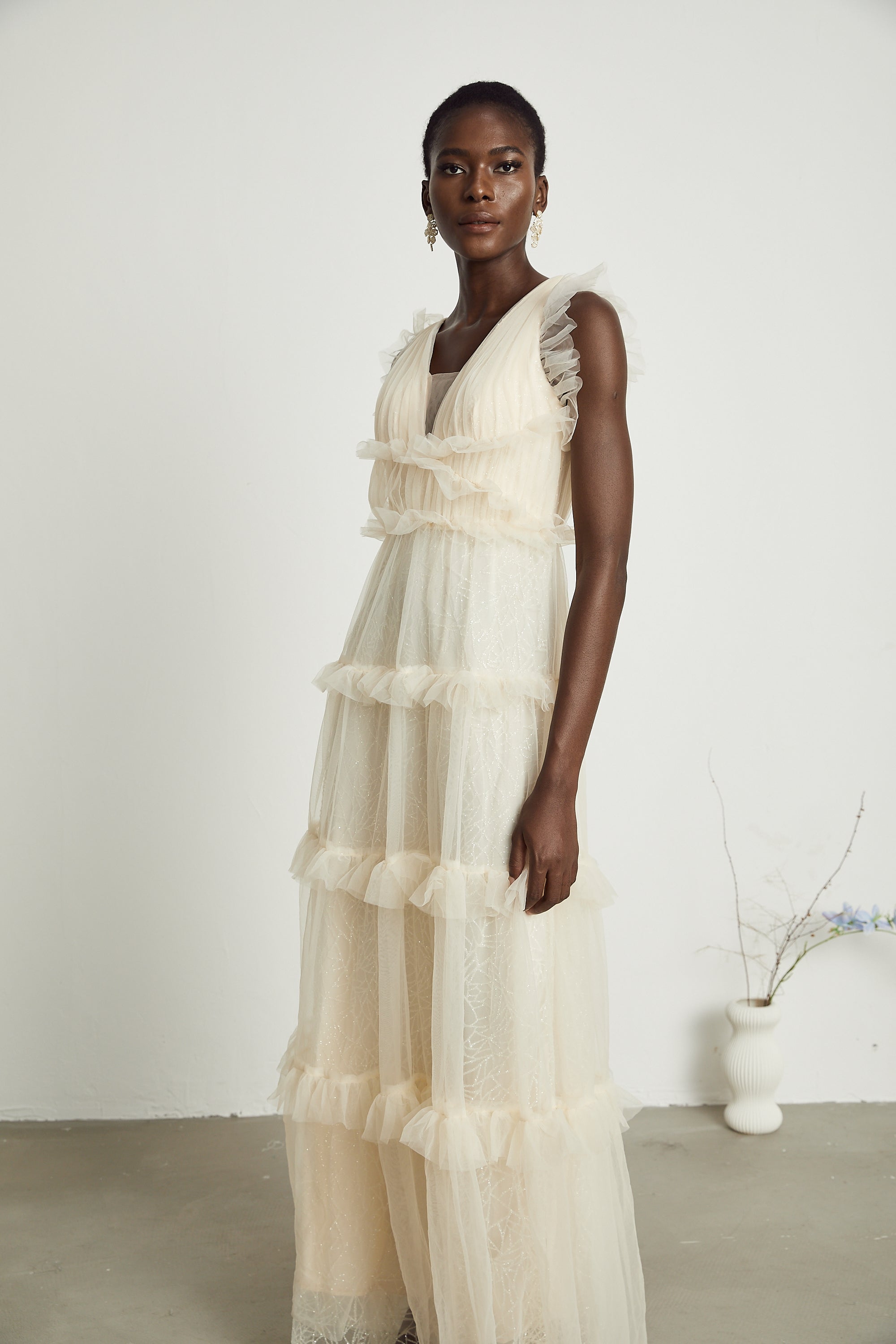 Sophina embellished ruffled maxi dress (Final Sale-US Only)