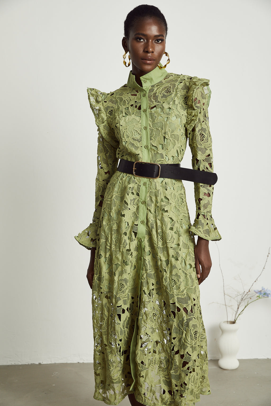 knee length dresses for ladies Fatihfull the Brand Noemie Midi Dress Le Cinq Animal Harvest Beauty