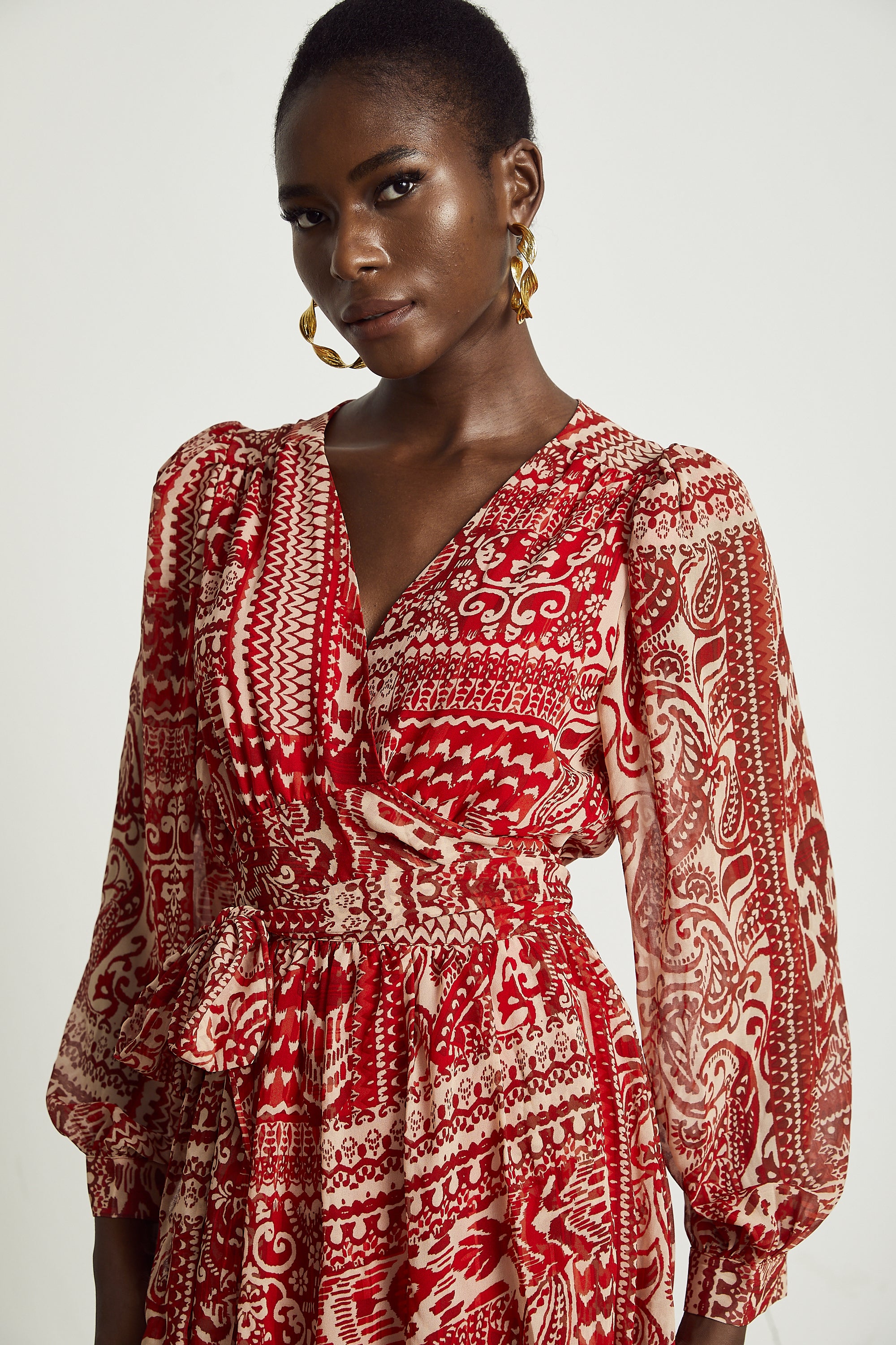 فستان ميدي بطبعة كاميل