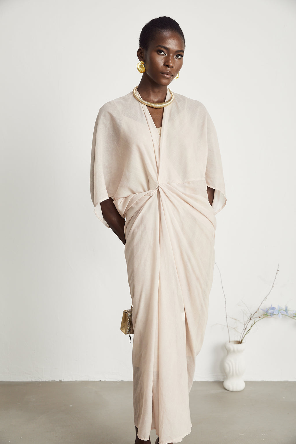 Solène Pleated Camisole Dress