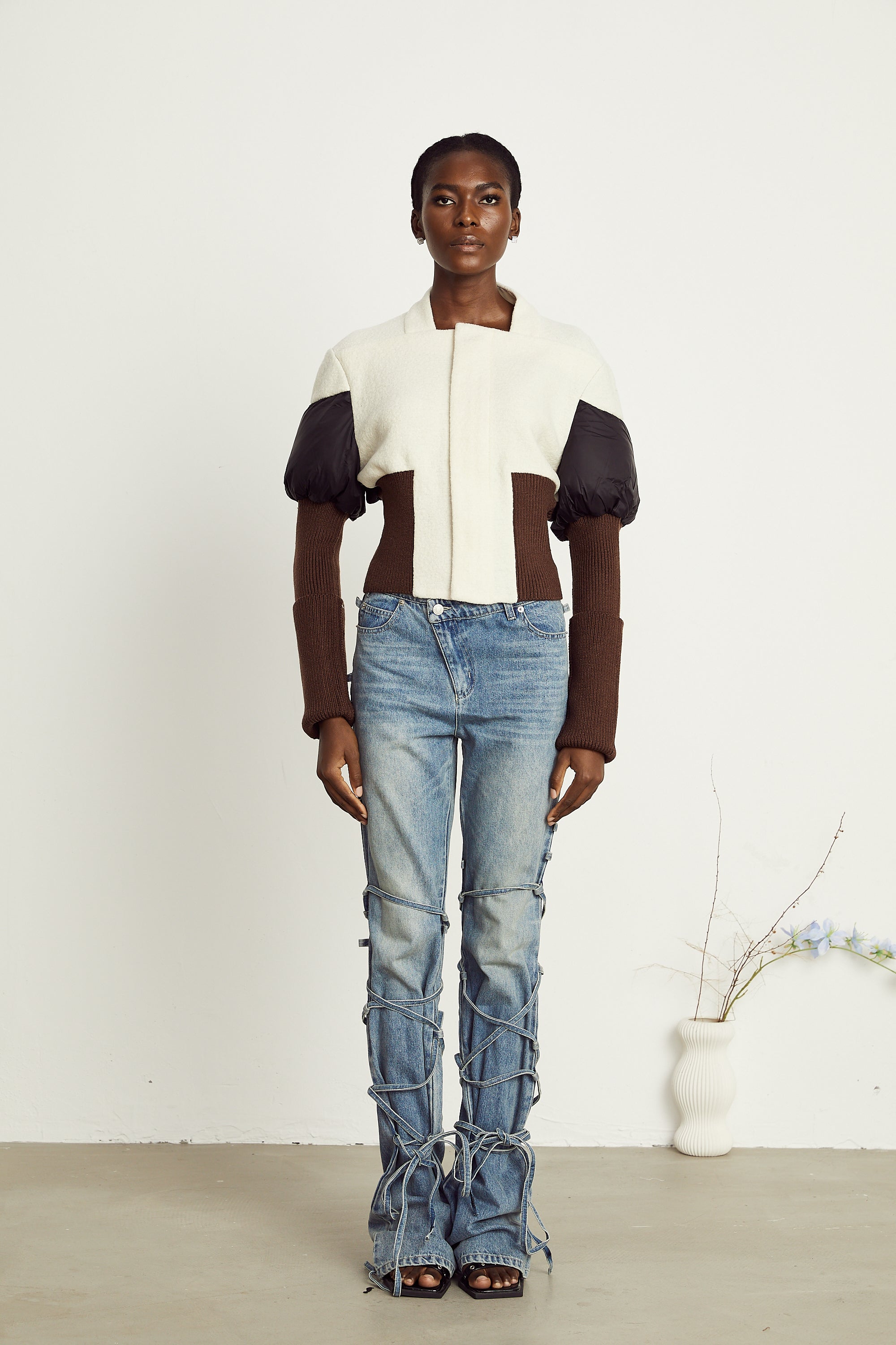 Veste courte à empiècements Ghislaine (Vente définitive)