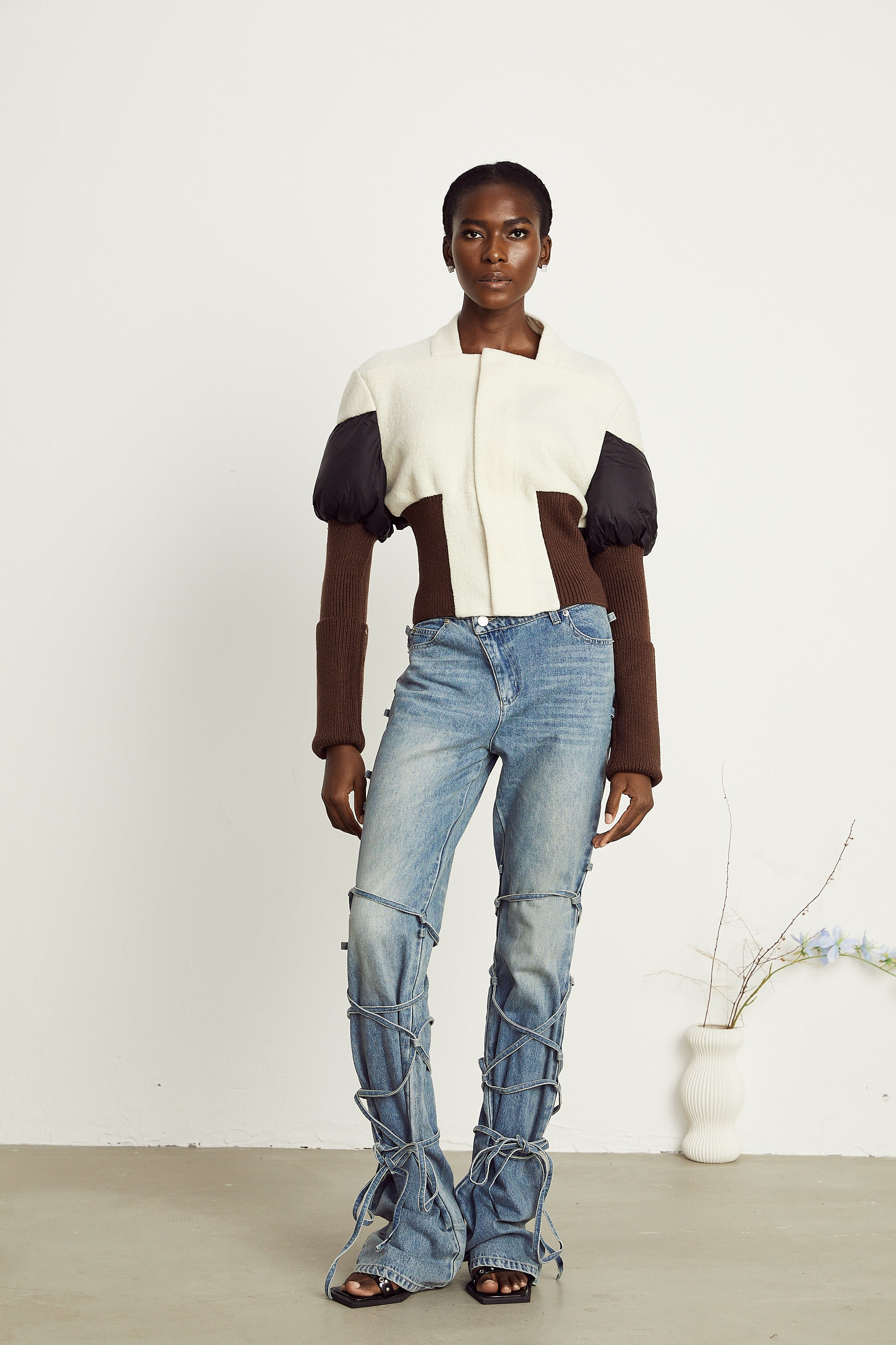 Veste courte à empiècements Ghislaine (Vente définitive)