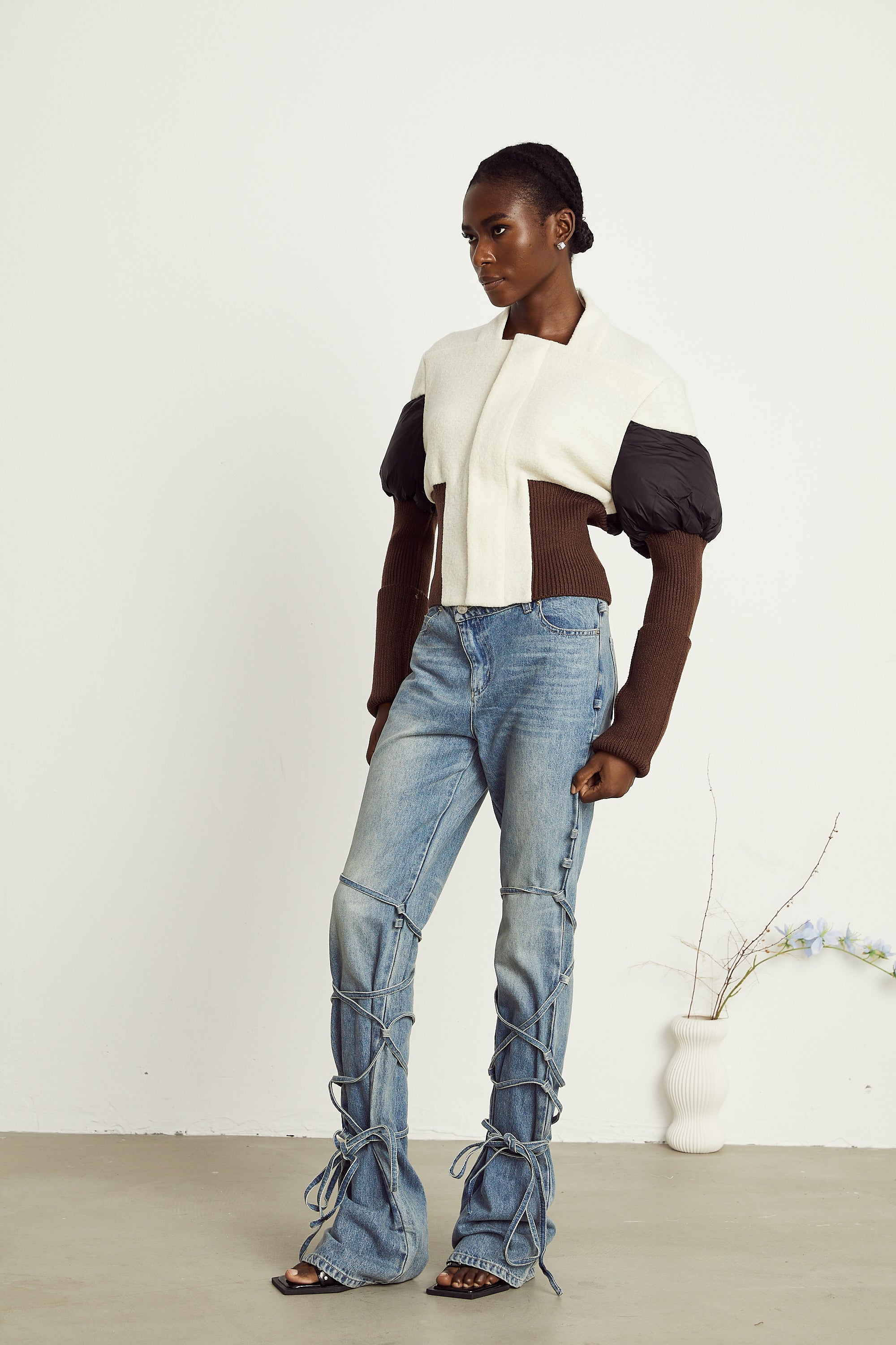 Veste courte à empiècements Ghislaine (Vente définitive)