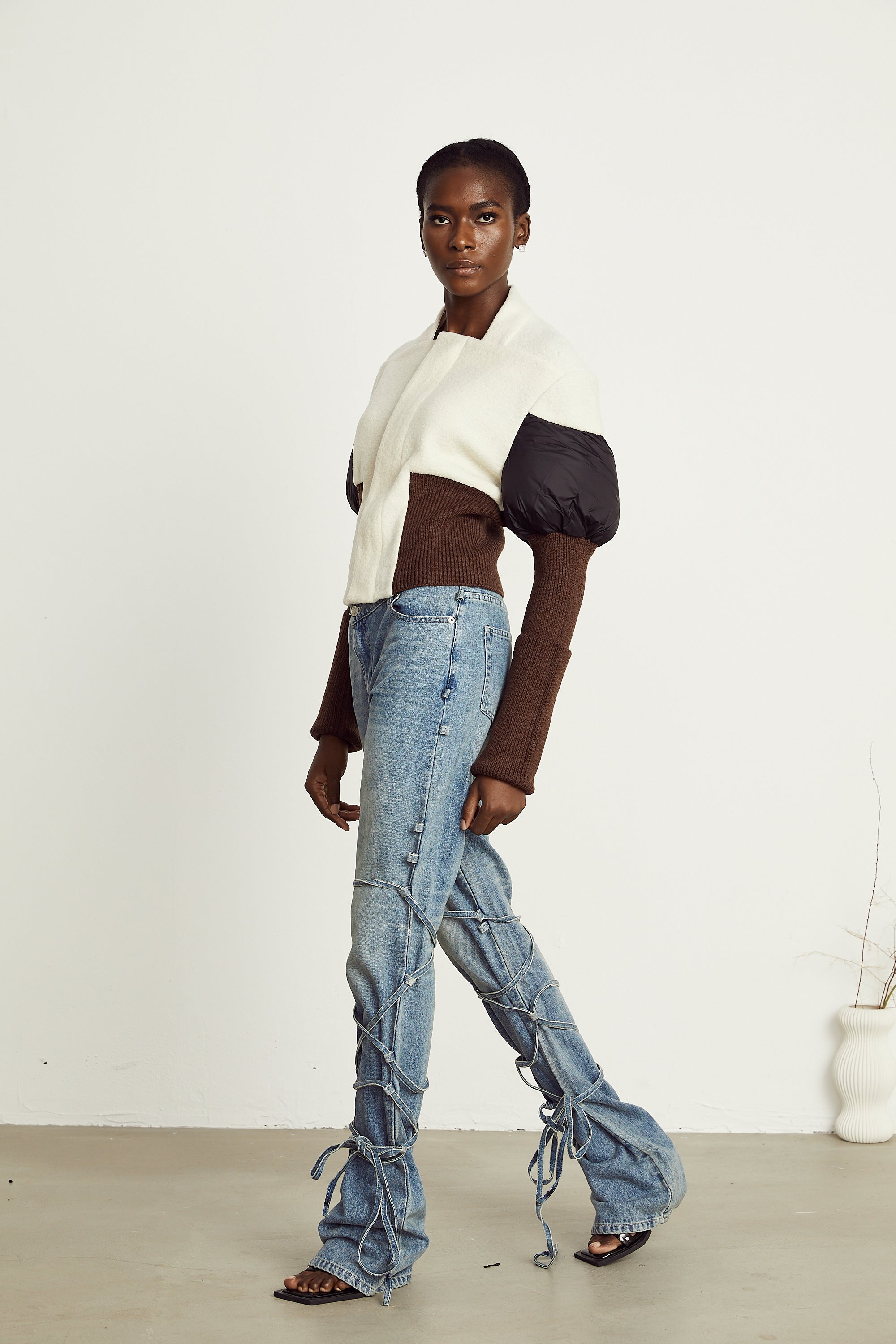 Veste courte à empiècements Ghislaine (Vente définitive)