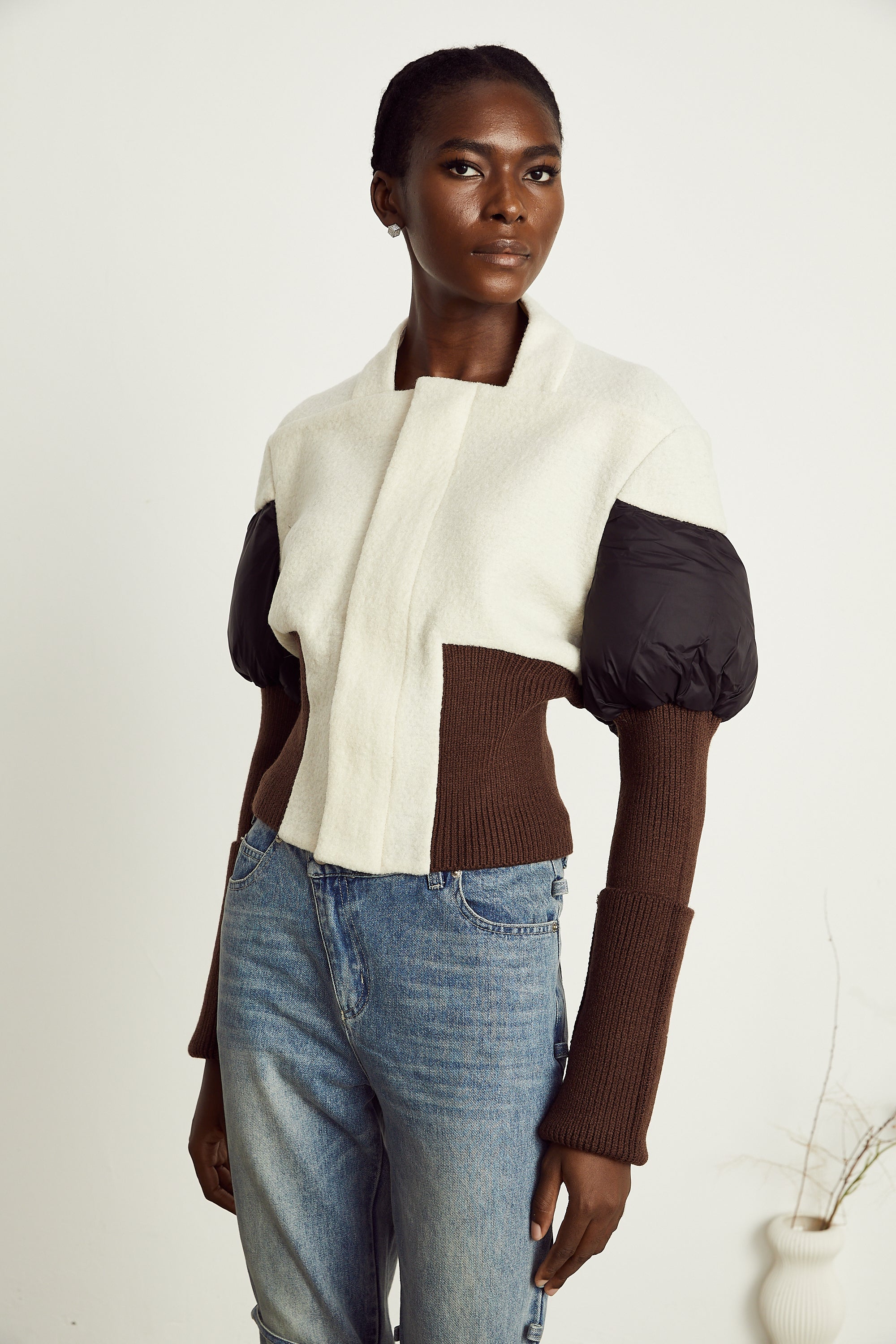 Veste courte à empiècements Ghislaine (Vente définitive)