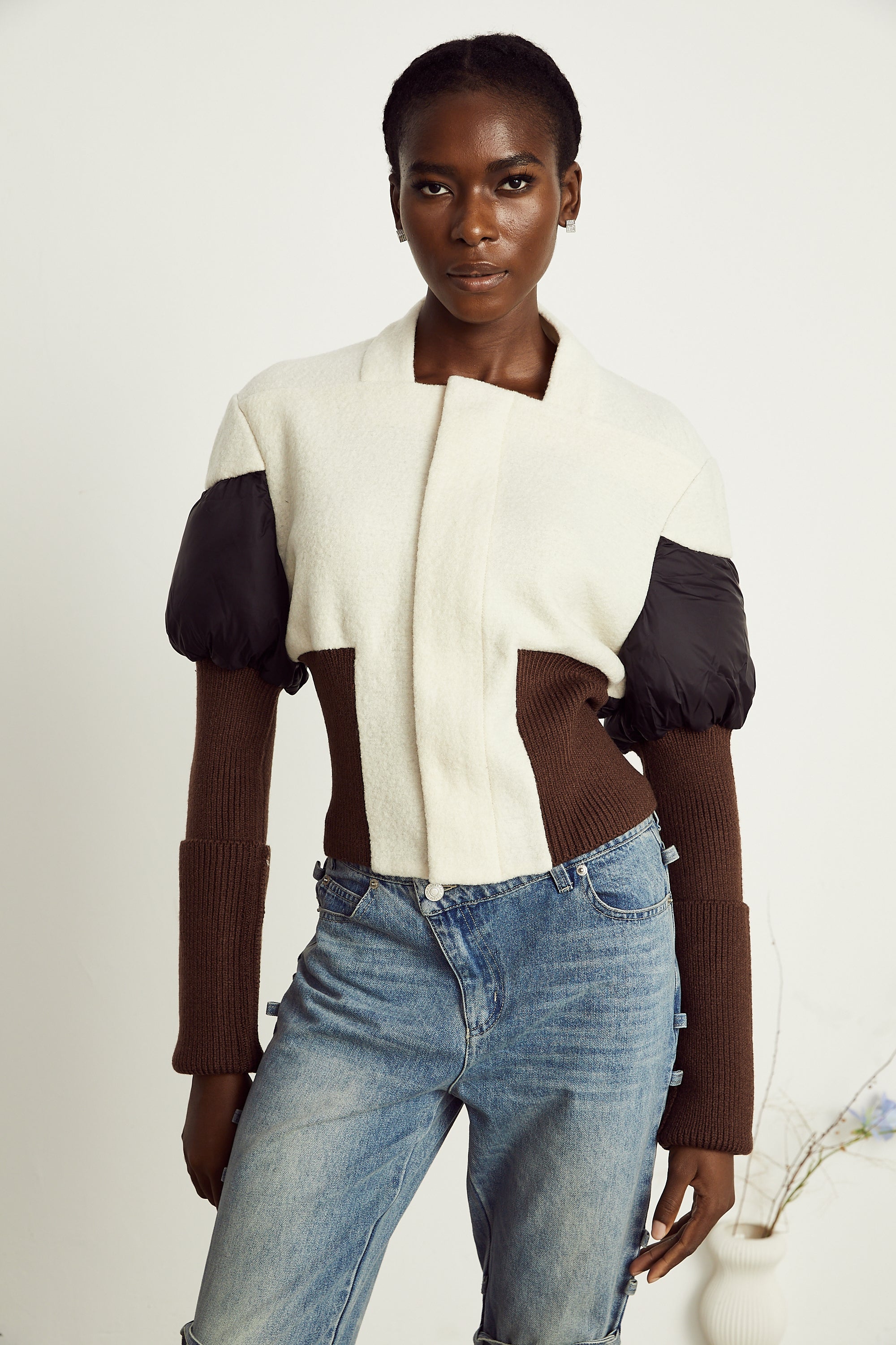 Veste courte à empiècements Ghislaine (Vente définitive)