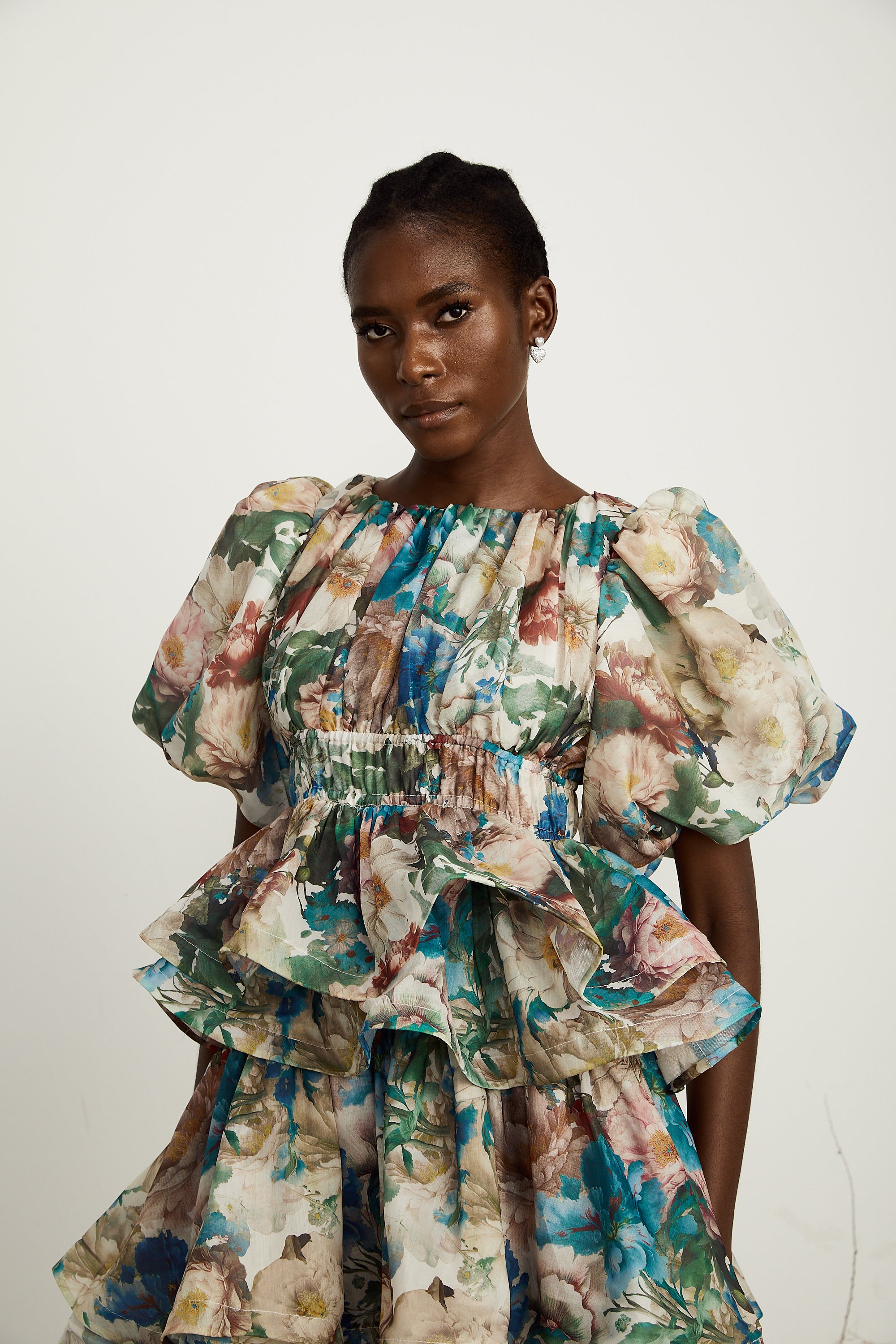 Marianne floral-print tiered midi dress (Final Sale-US Only)