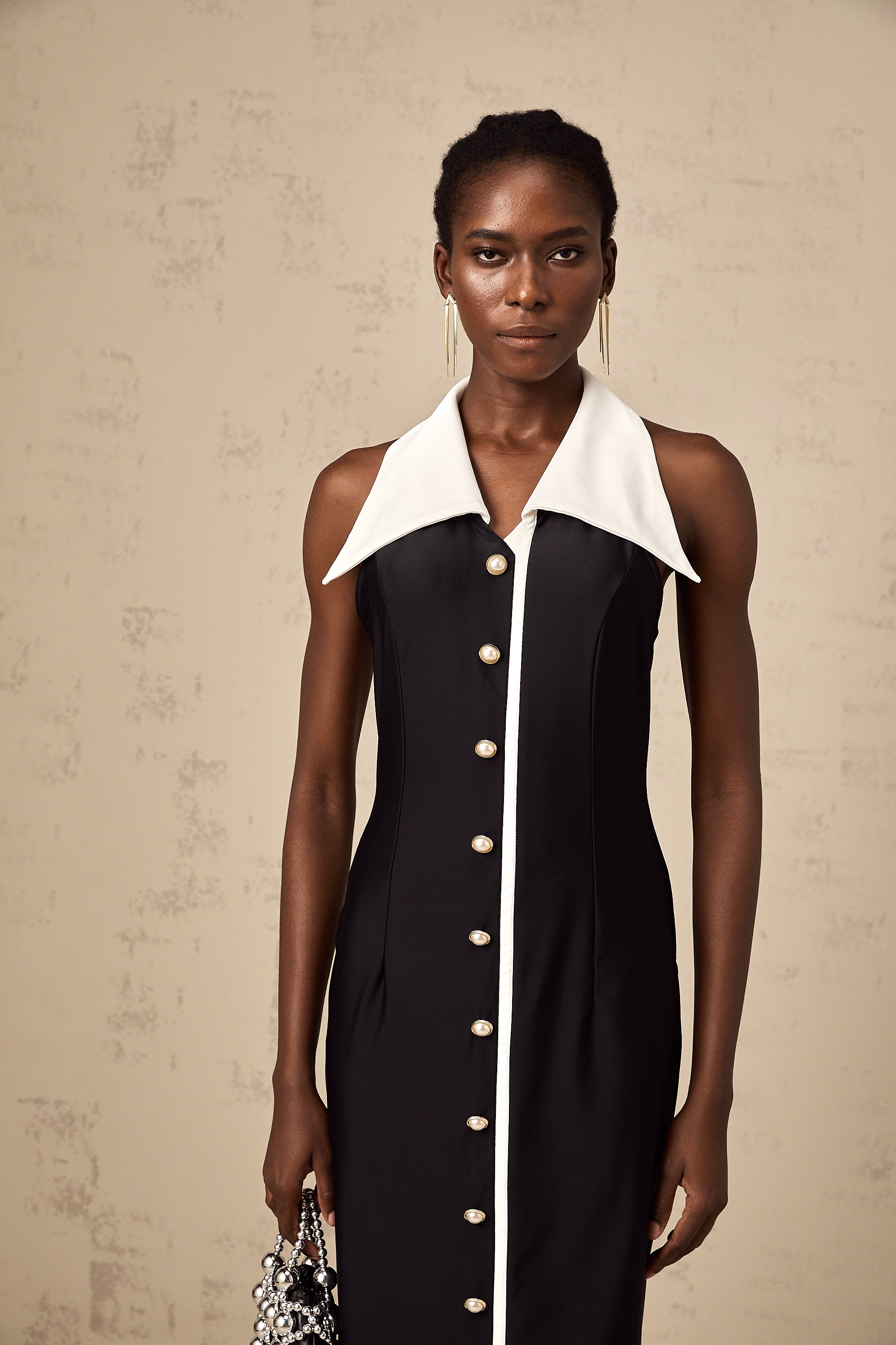 فستان ماكسي ملائم بألوان متعددة من Alessandra