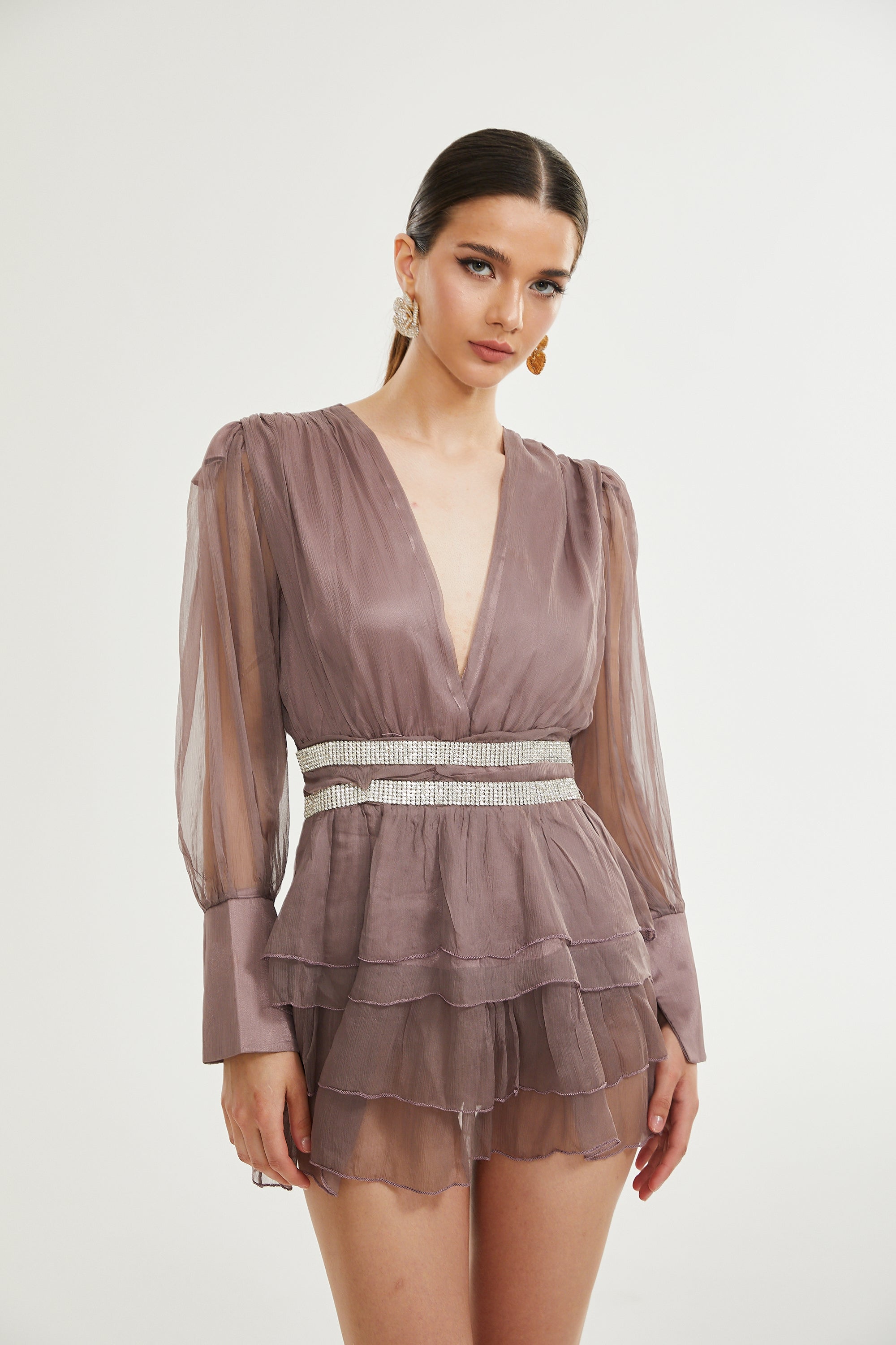 Ellica crystal-embellished silk mini dress (Final Sale)