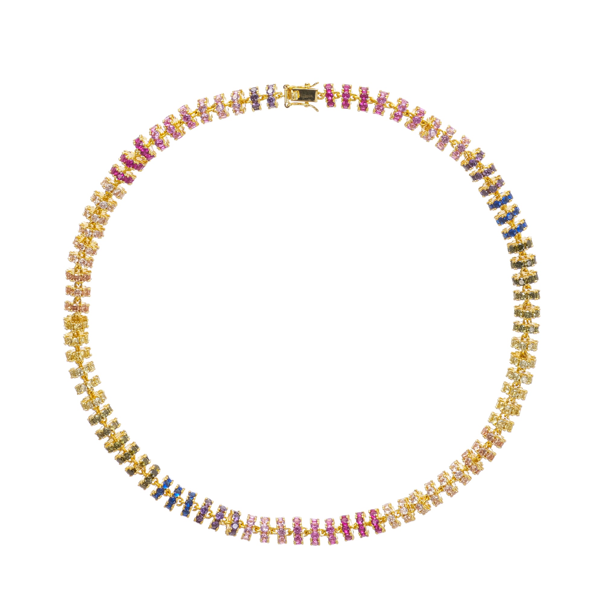 Sandrine Gold Tone Crystal Embellished Necklace