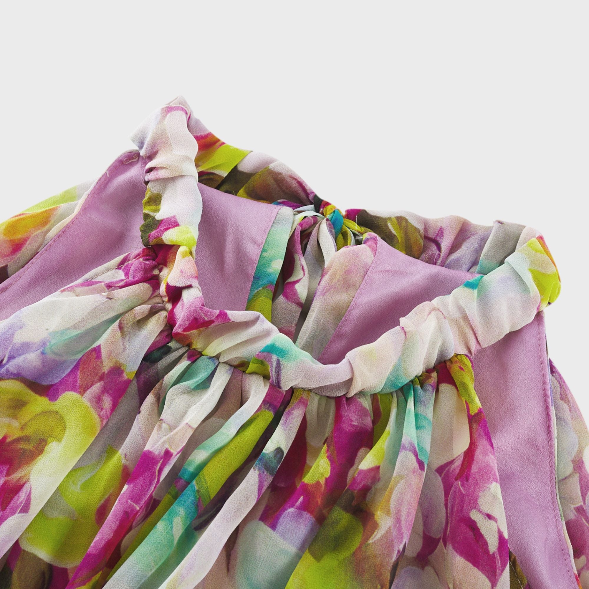 Robe midi sans manches à imprimé floral Gianina (Vente définitive - États-Unis uniquement)