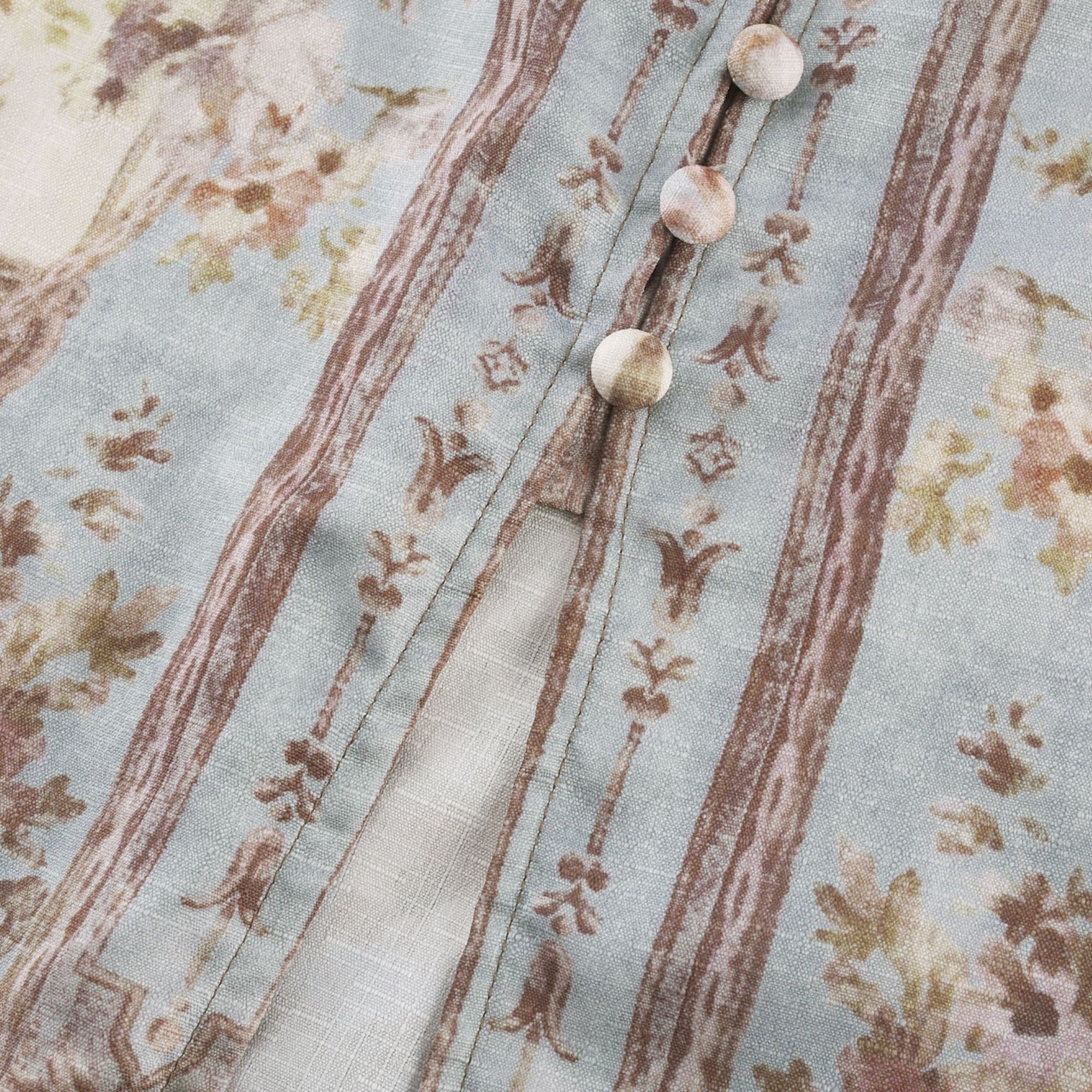 Camille Langärmliges Boho-Kleid mit Blumendruck