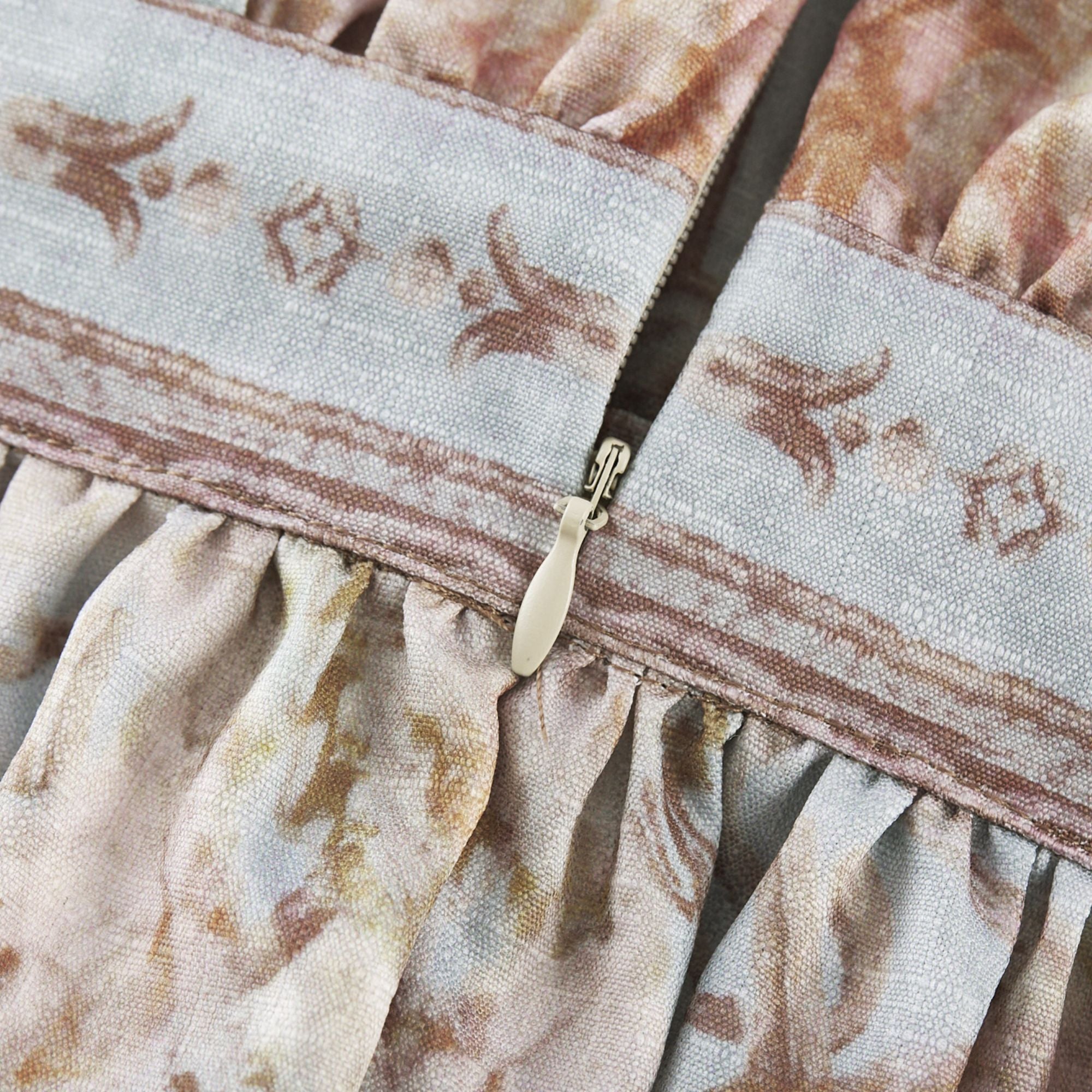 Camille Langärmliges Boho-Kleid mit Blumendruck