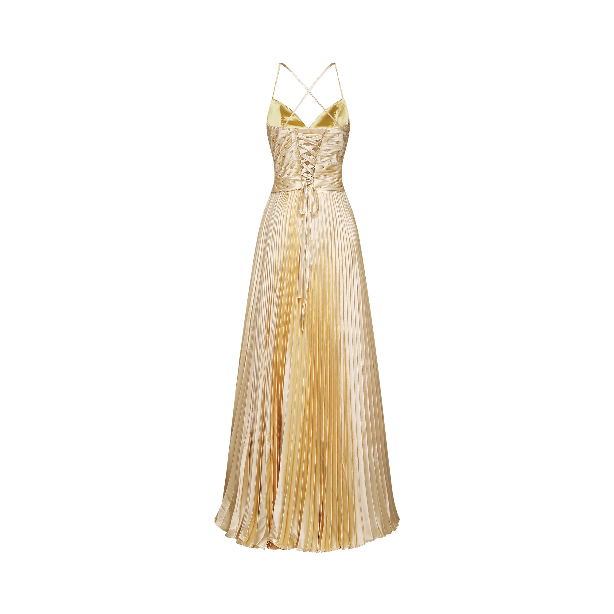 فستان ماكسي مطوي من ايلين