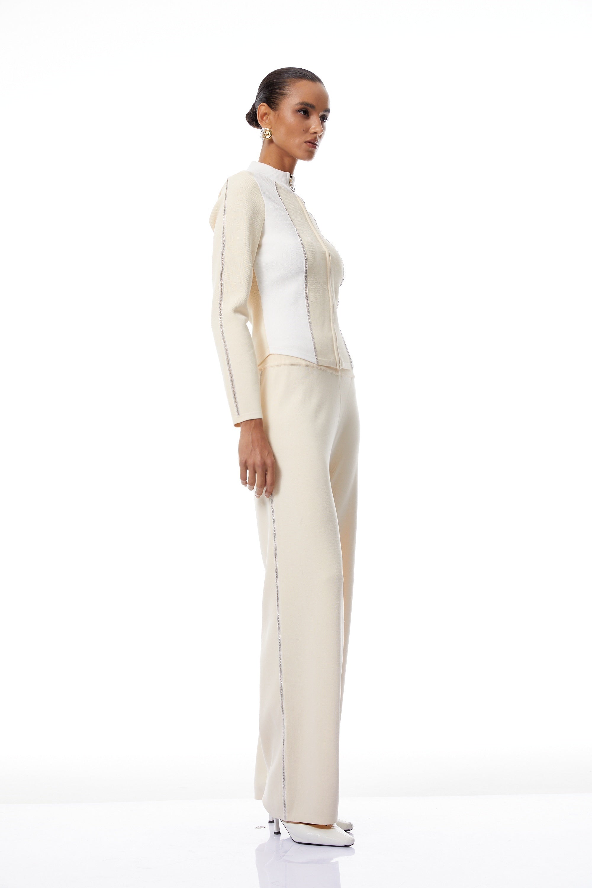 طقم كينيدي المنسوج المترابط بالخيوط المعدنية المحايدة