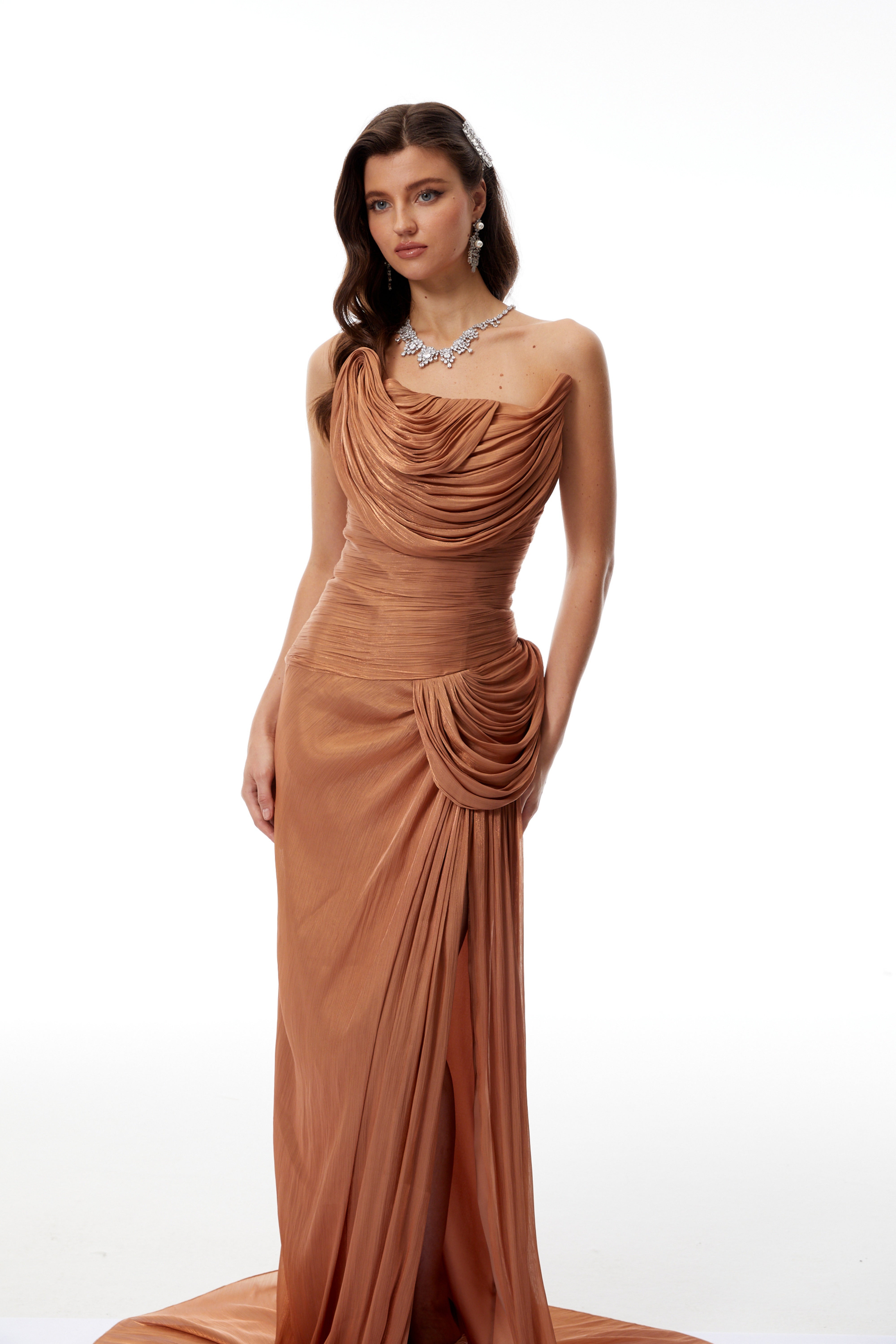 Drape Gown in Nude Color
