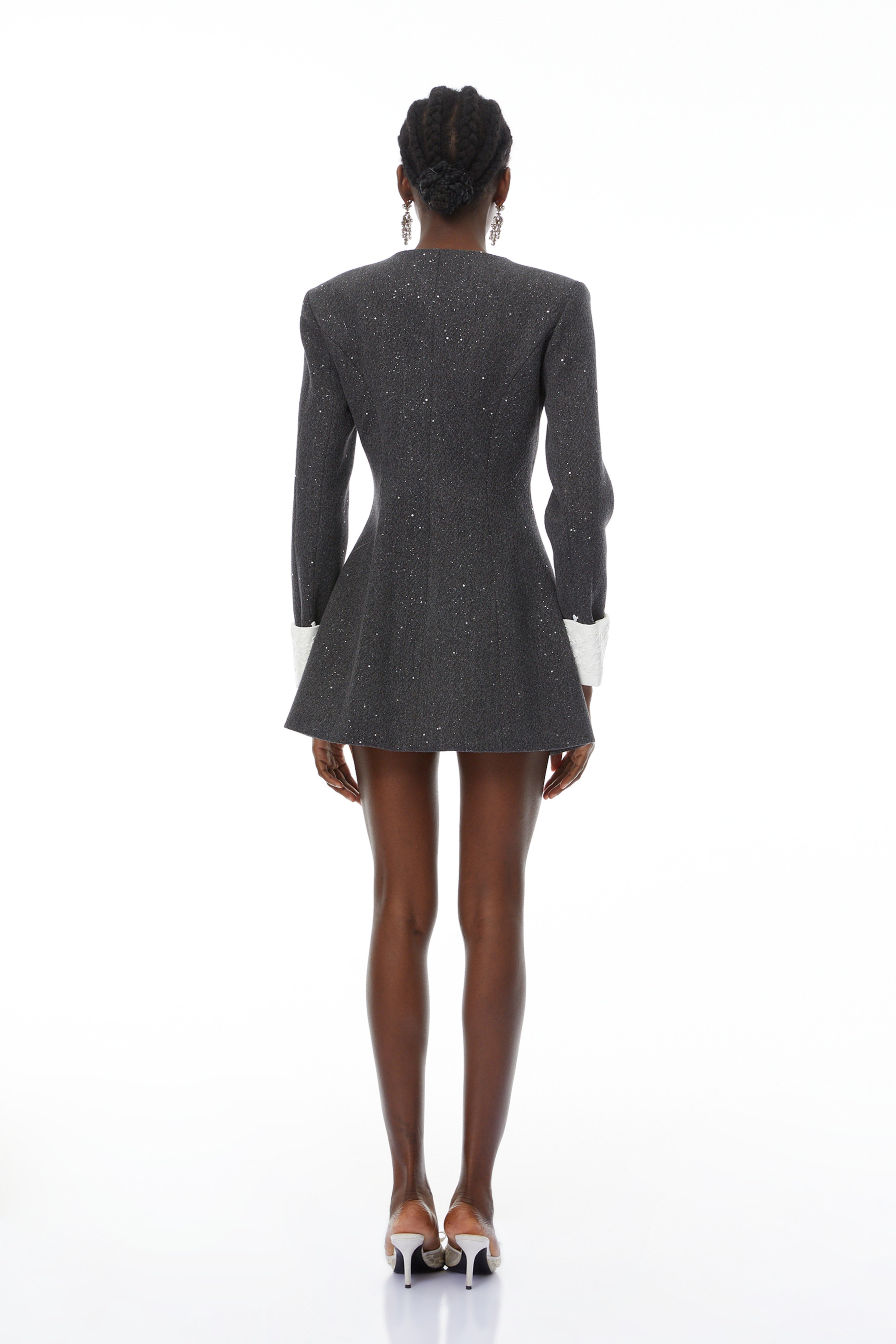 Teresa Grey Seuquined Tweed Mini Blazer Dress