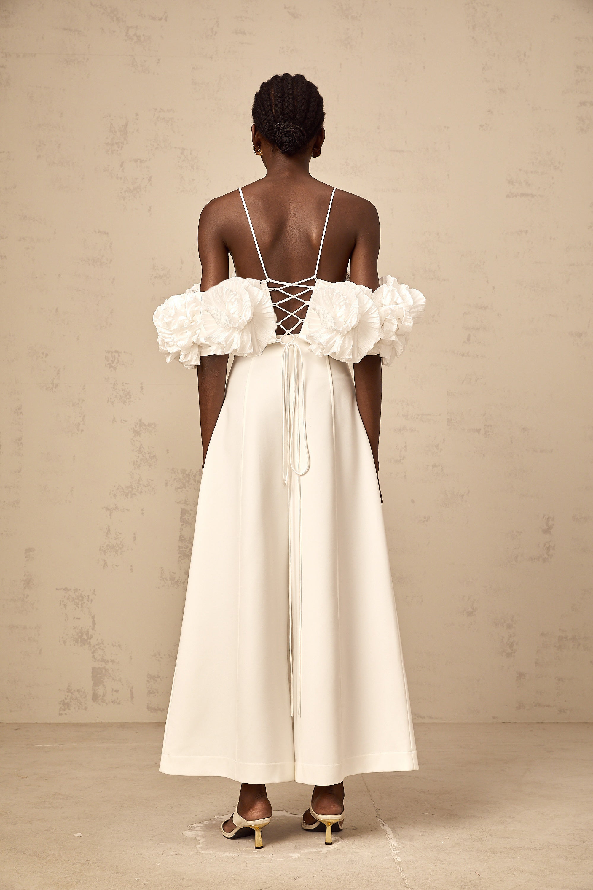 Prunelle white flower camisole top