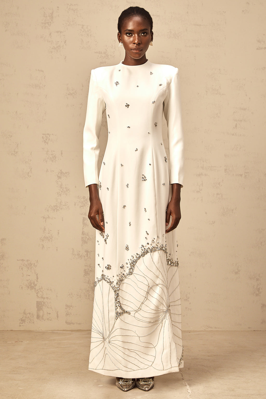 LONG SLEEVE TUNIC DRESS WELCOME TO THE WHITE LOTUS
